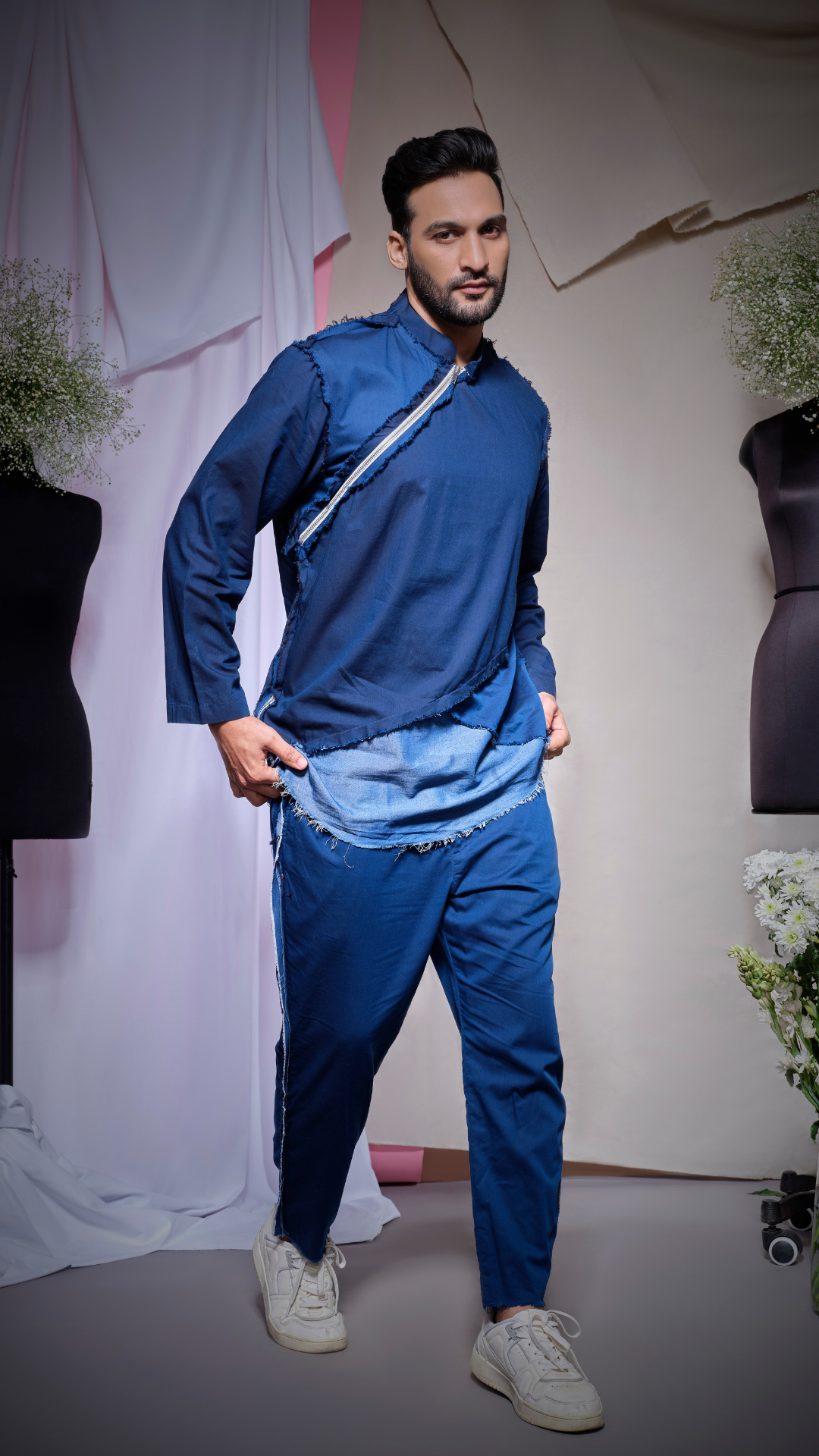 Blue Zara cotton shirt