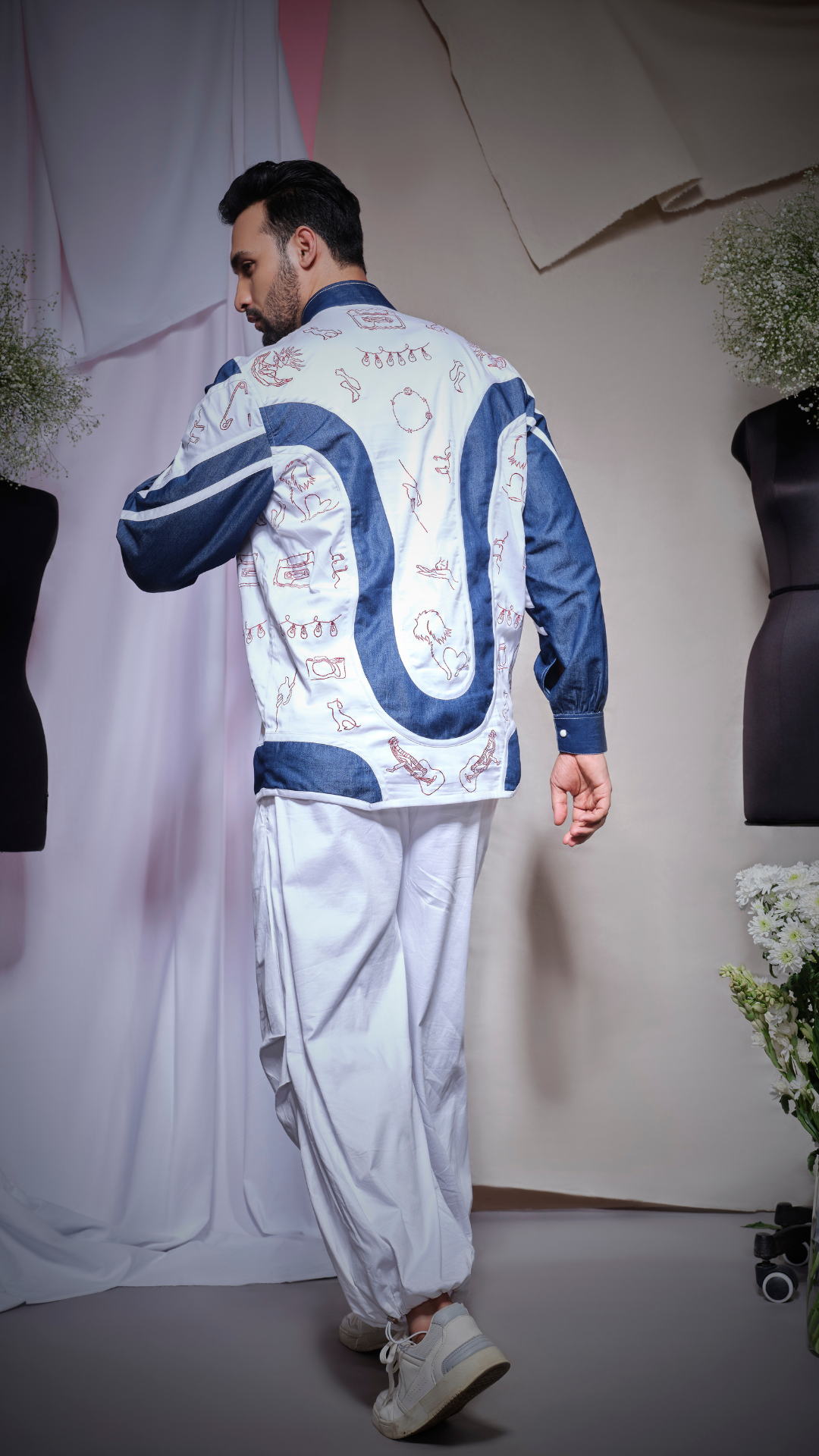 White pearl lyca jacket