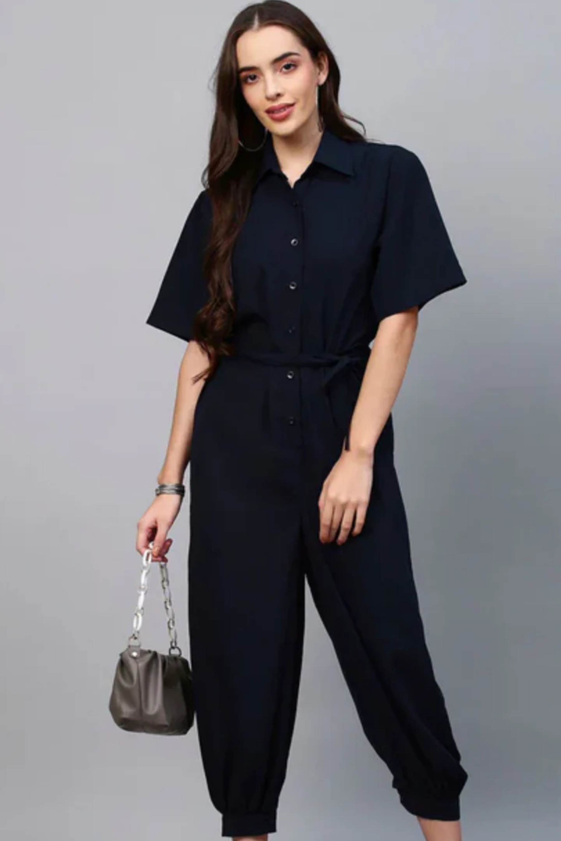 Blue jumpsuit