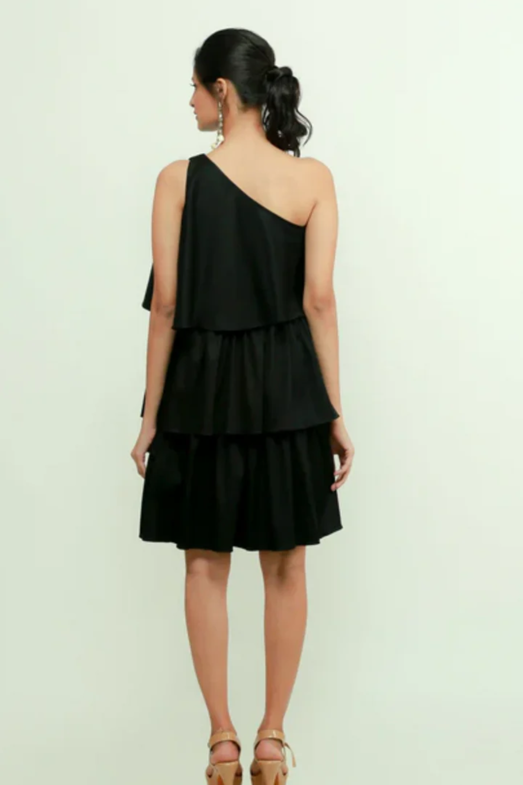 Black 3 tiered dress