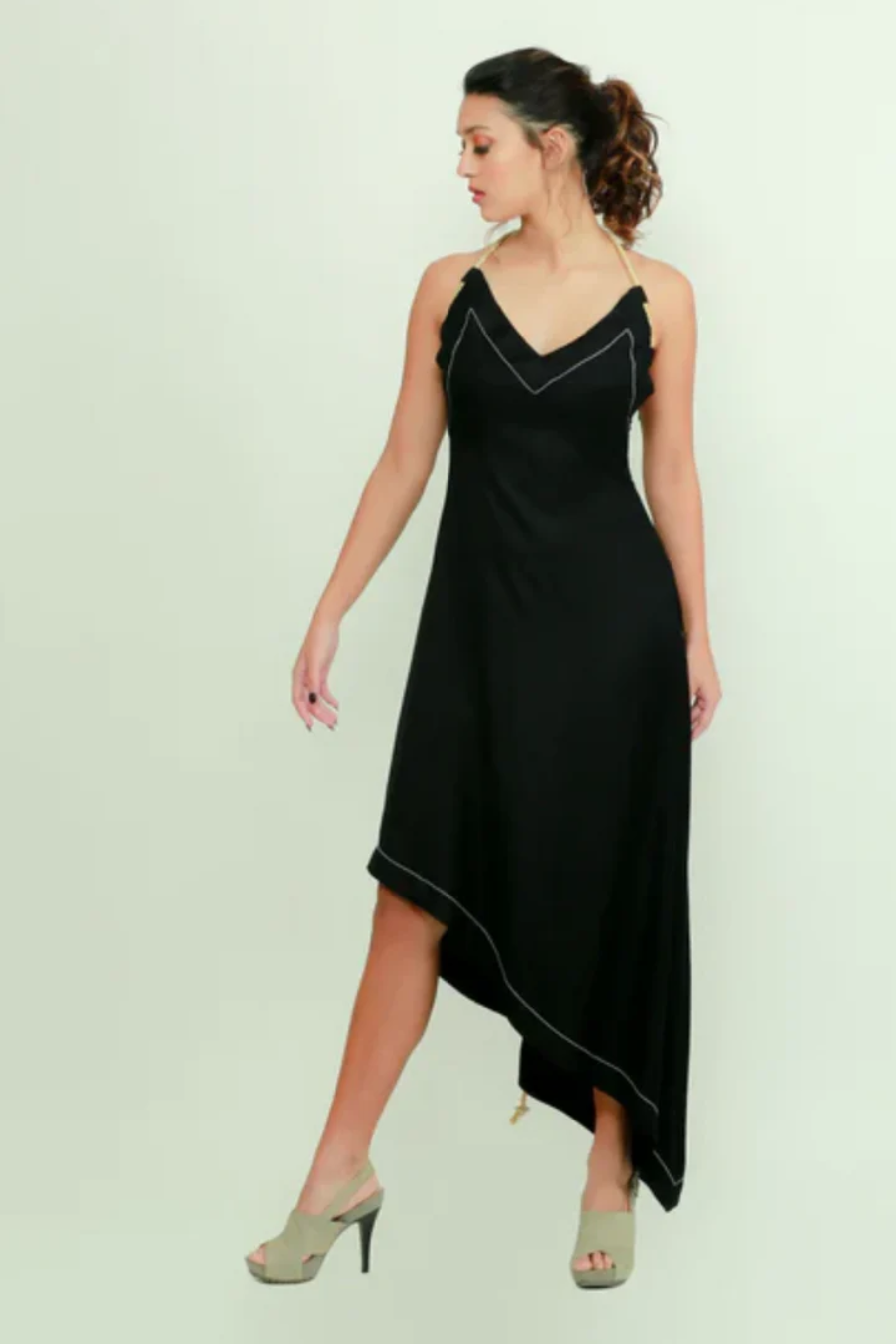 Black rope dress