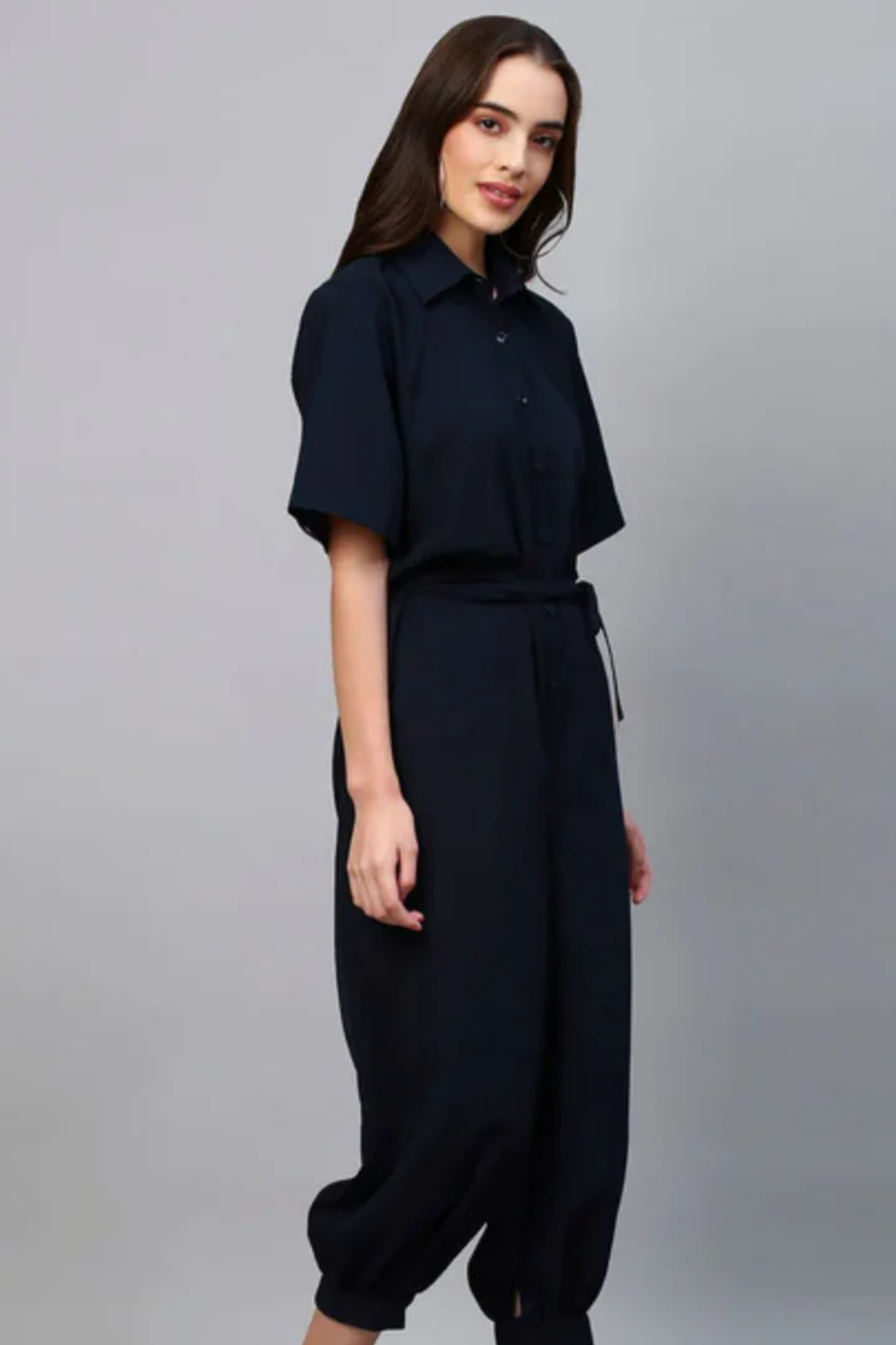 Blue jumpsuit