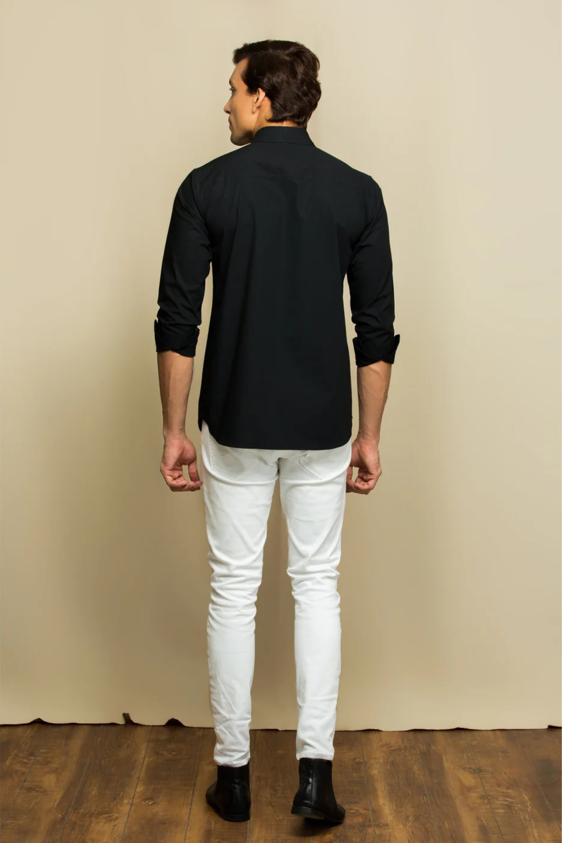 Black shirt with zip