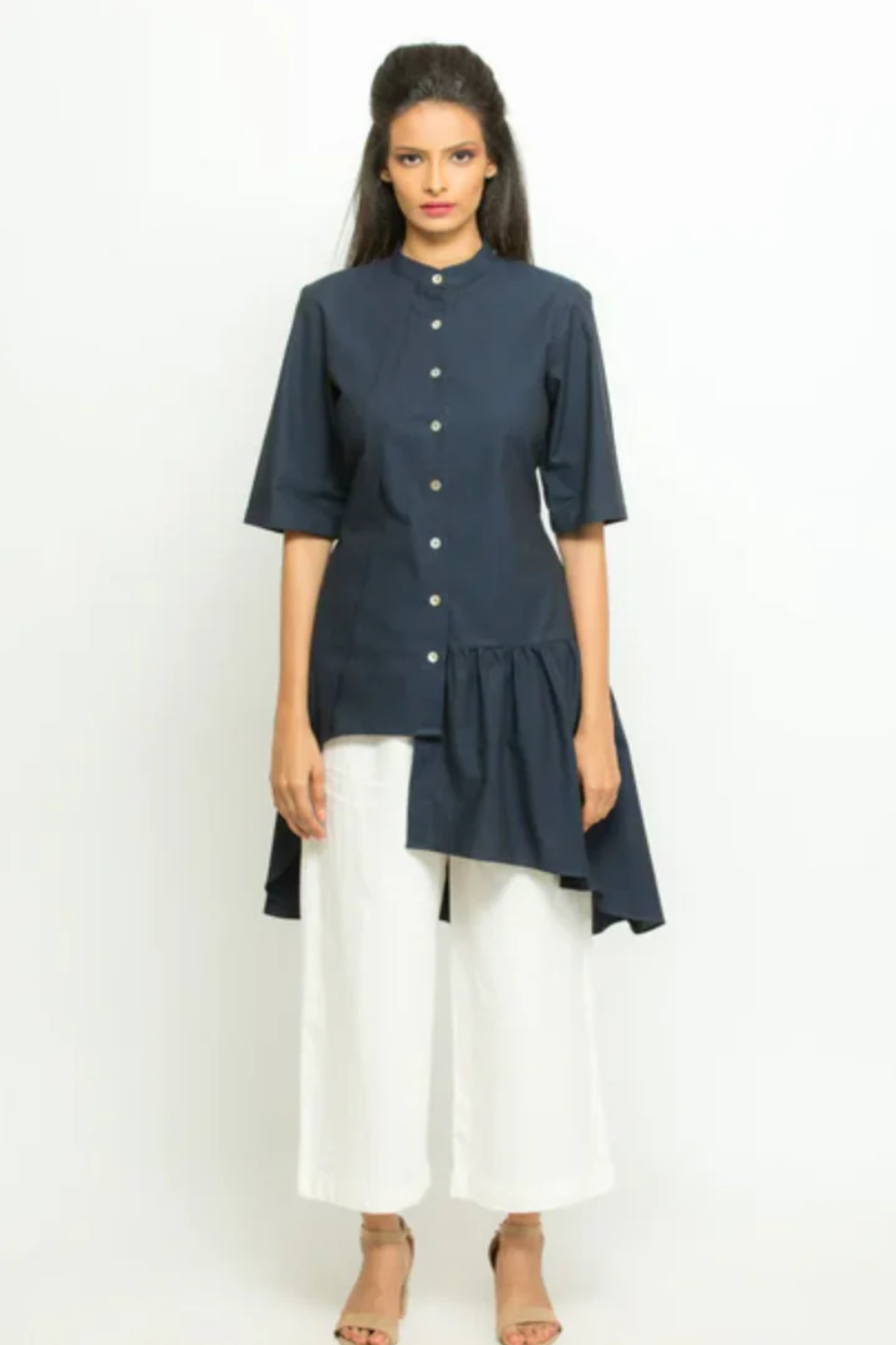 Asymmetrical frill co-ord set