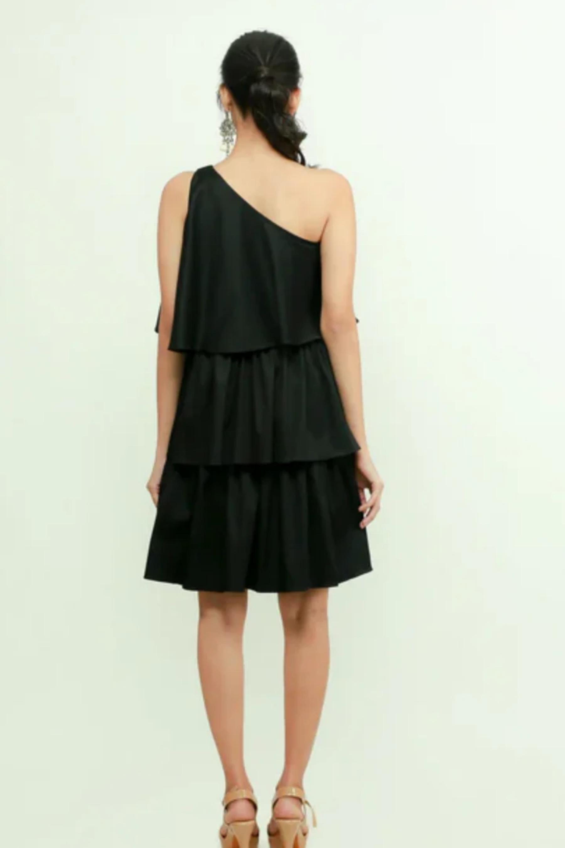 Black 3 tiered dress