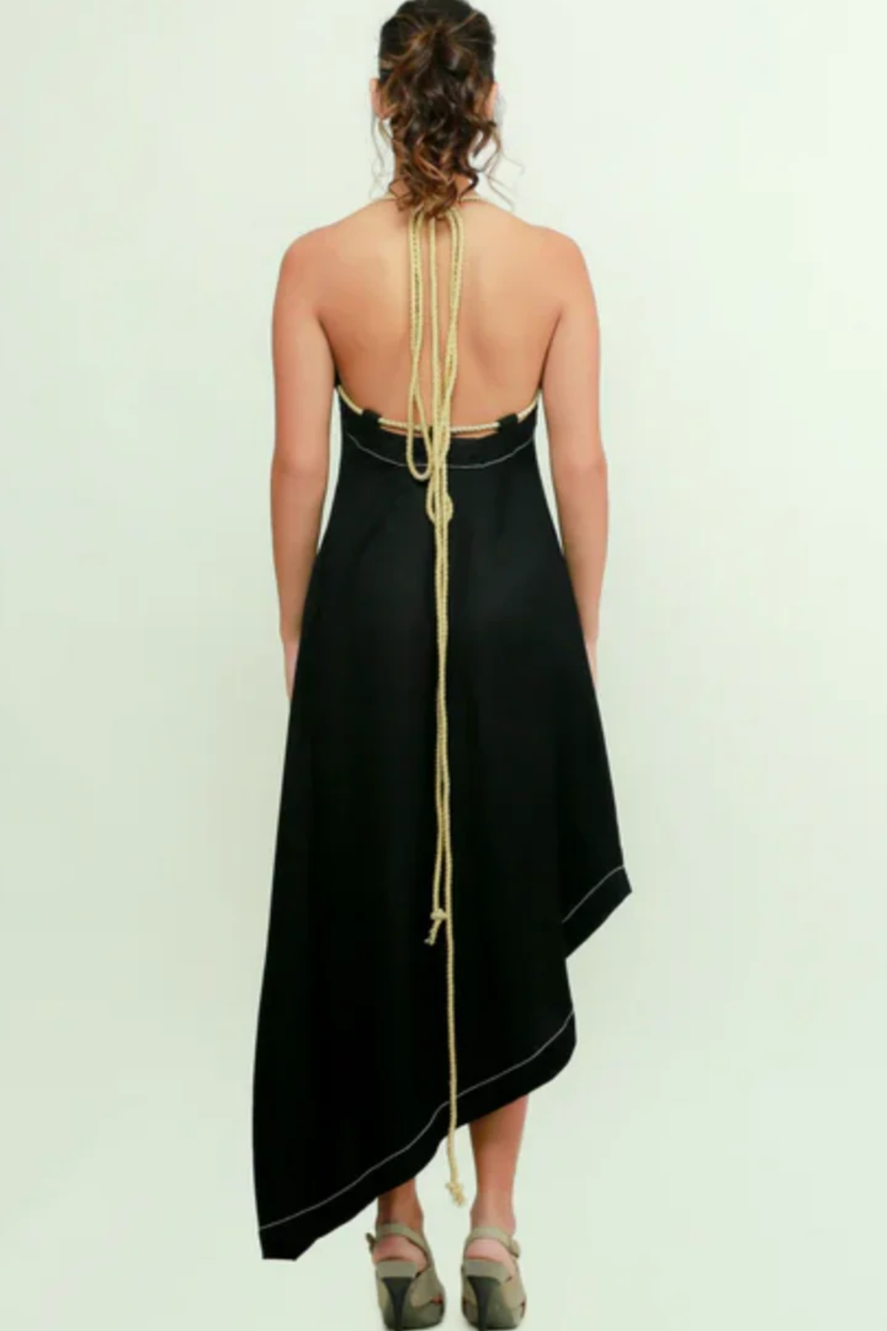 Black rope dress