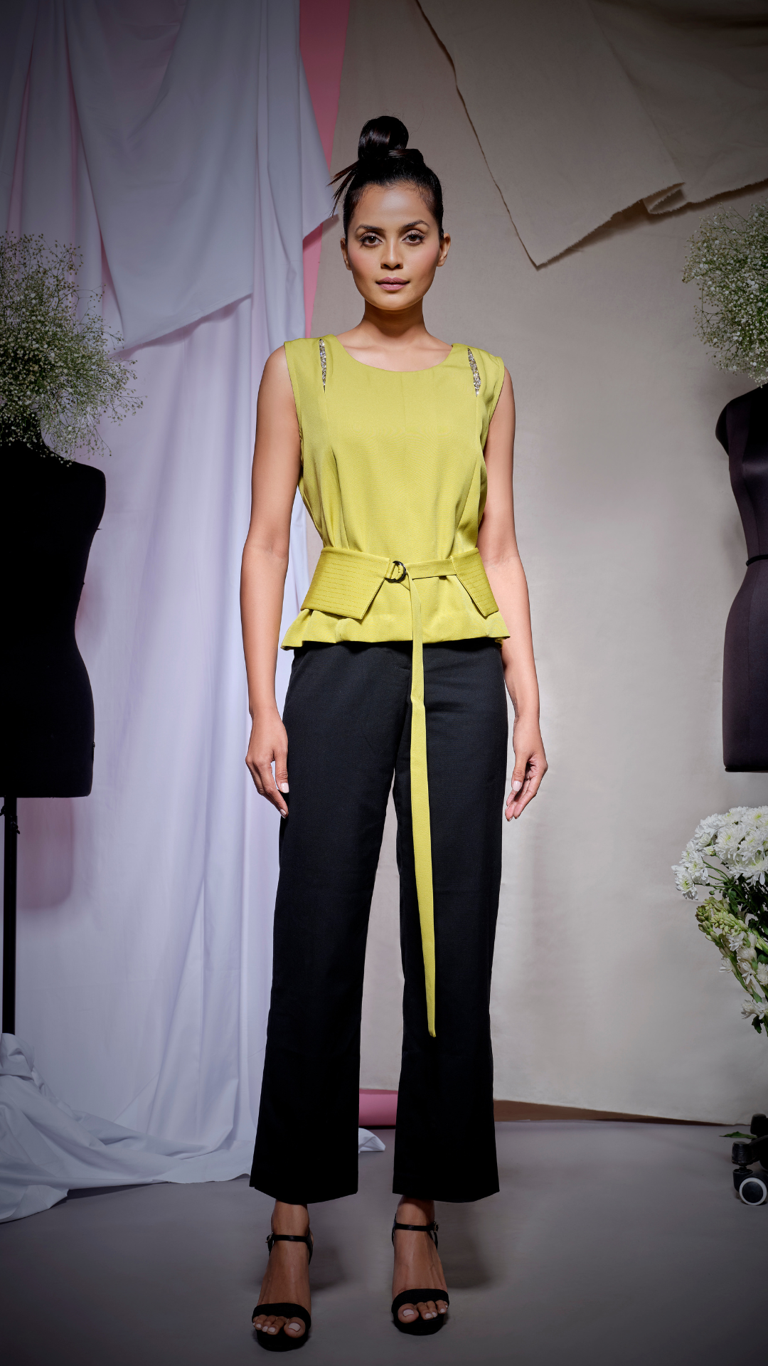 Light green scuba top