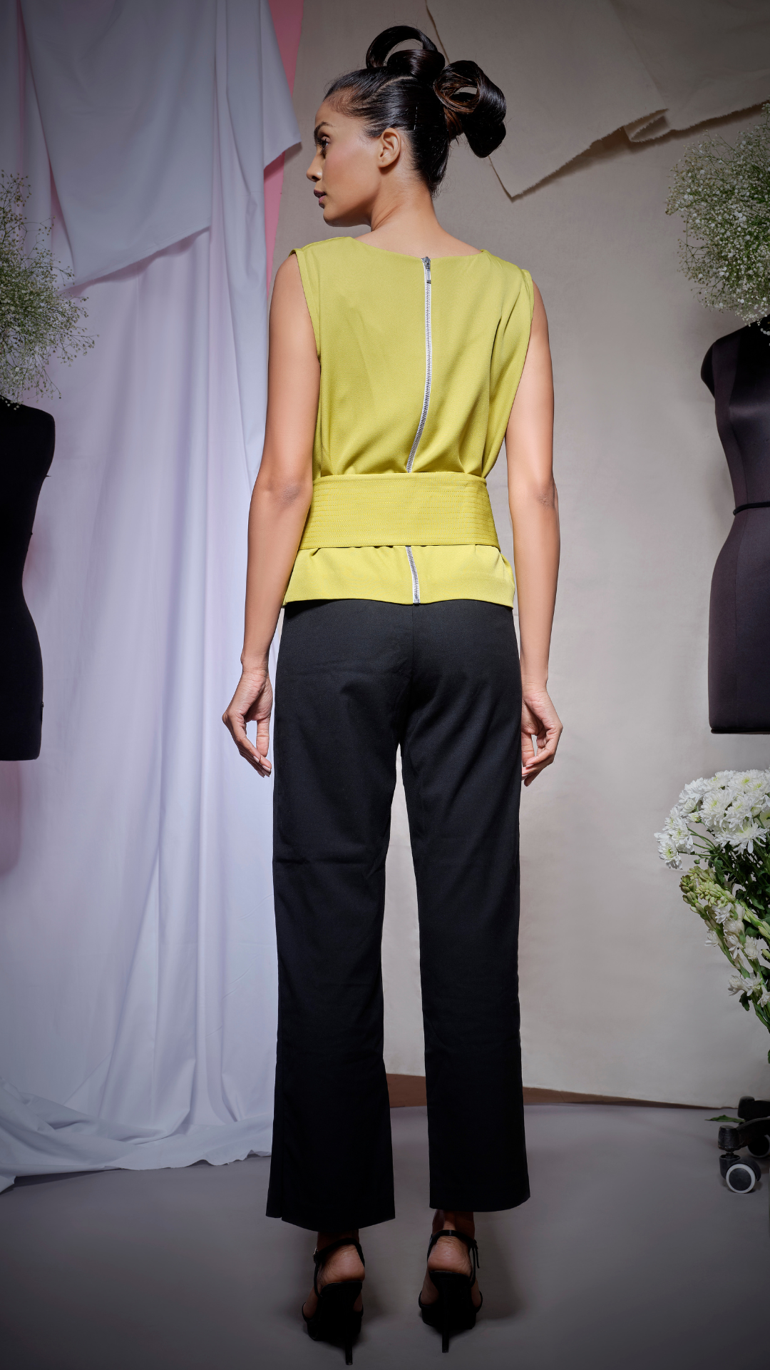 Light green scuba top