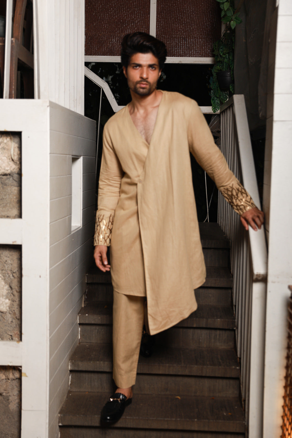 Khaki Linen co-ord set