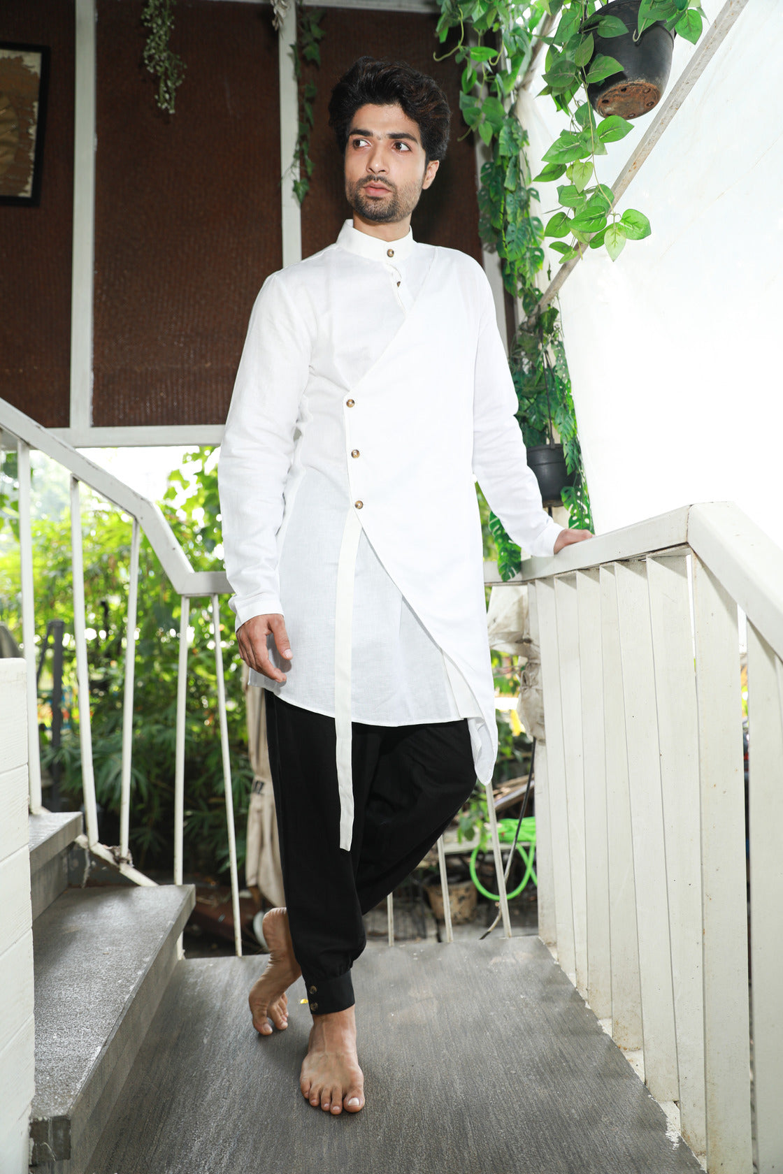 White and black co-ord set