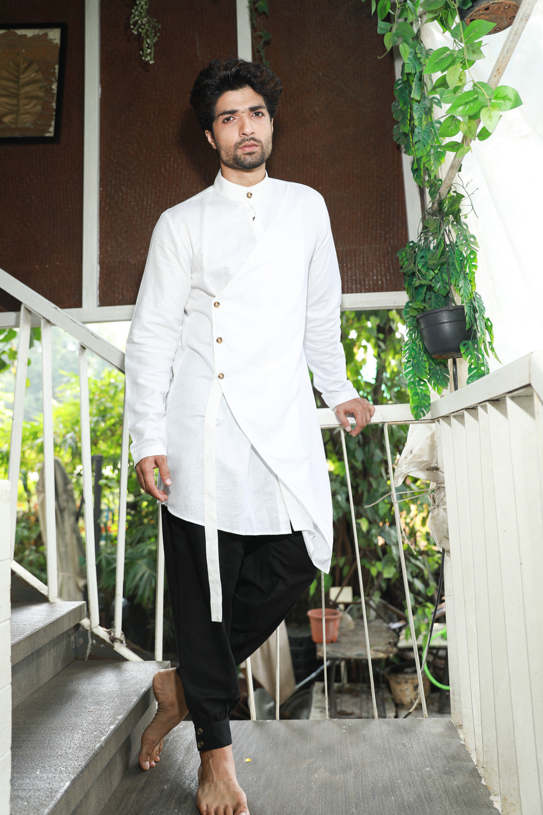 White and black co-ord set