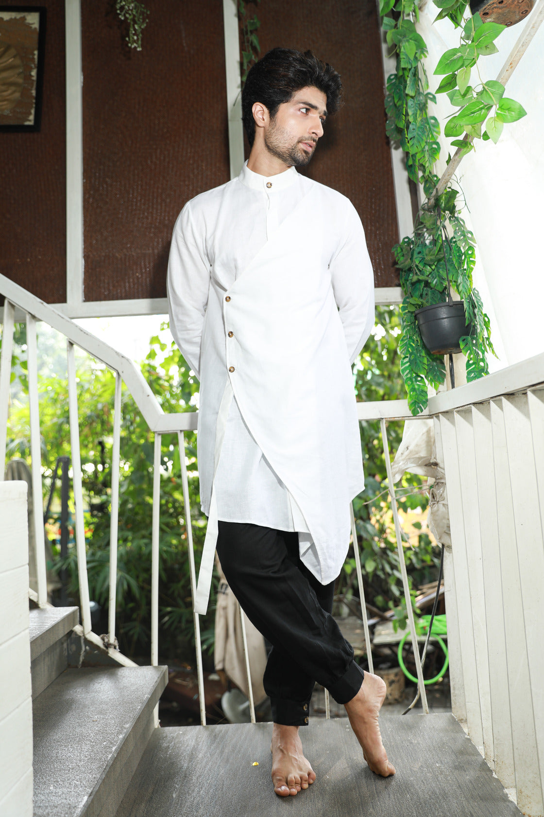 White and black co-ord set