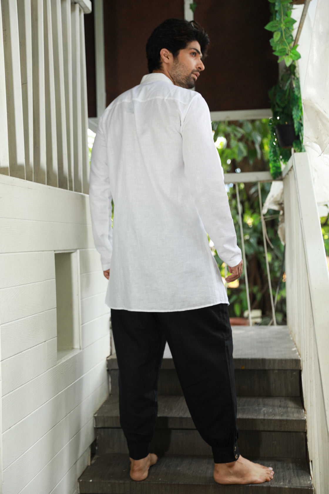 White and black co-ord set