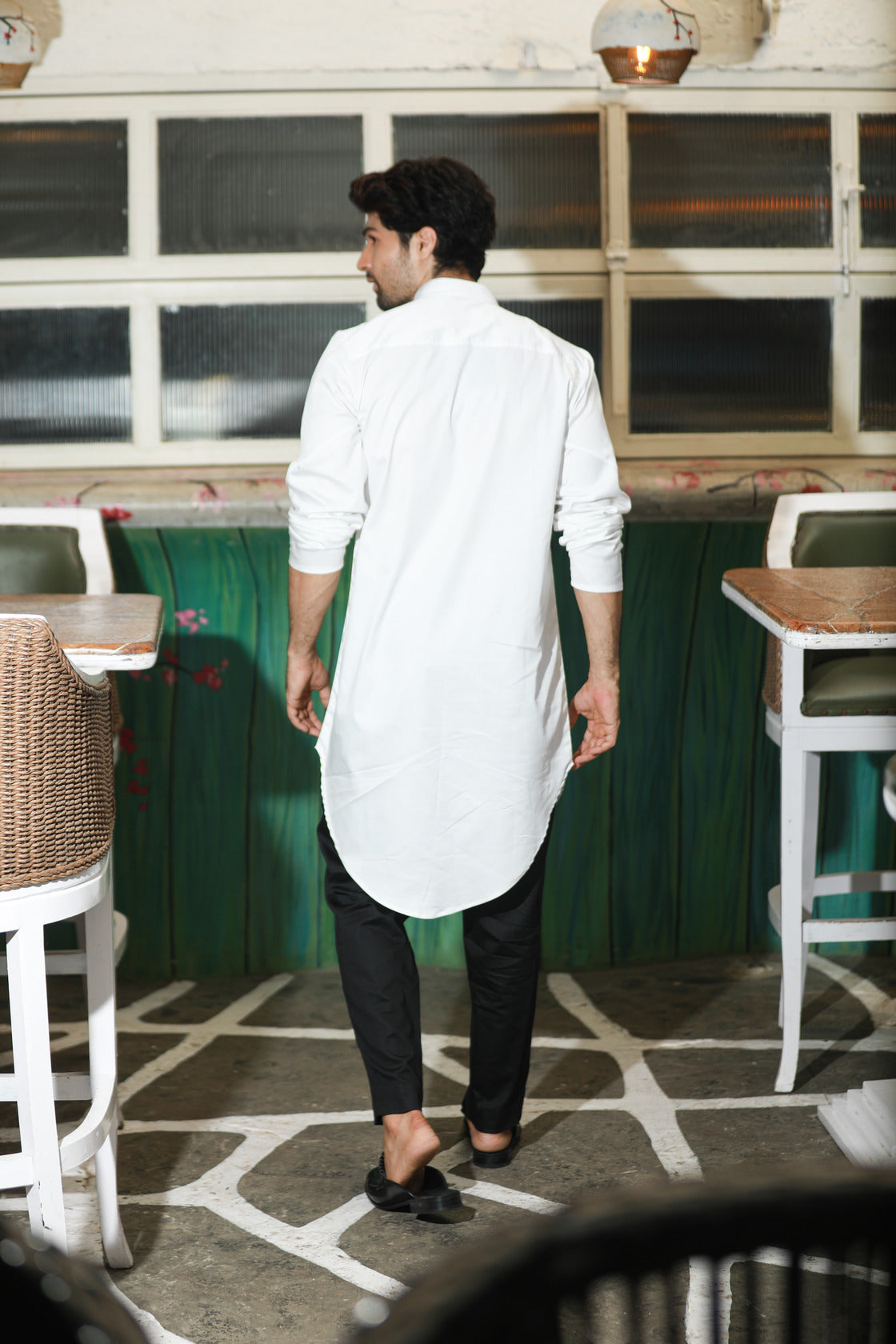 White and black co-ord set