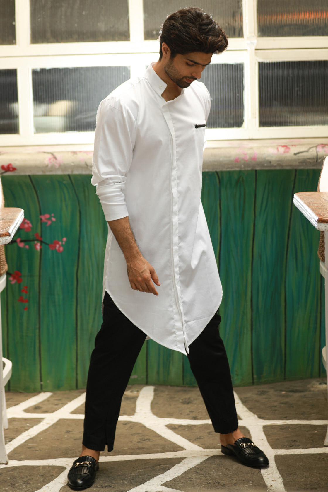 White and black co-ord set