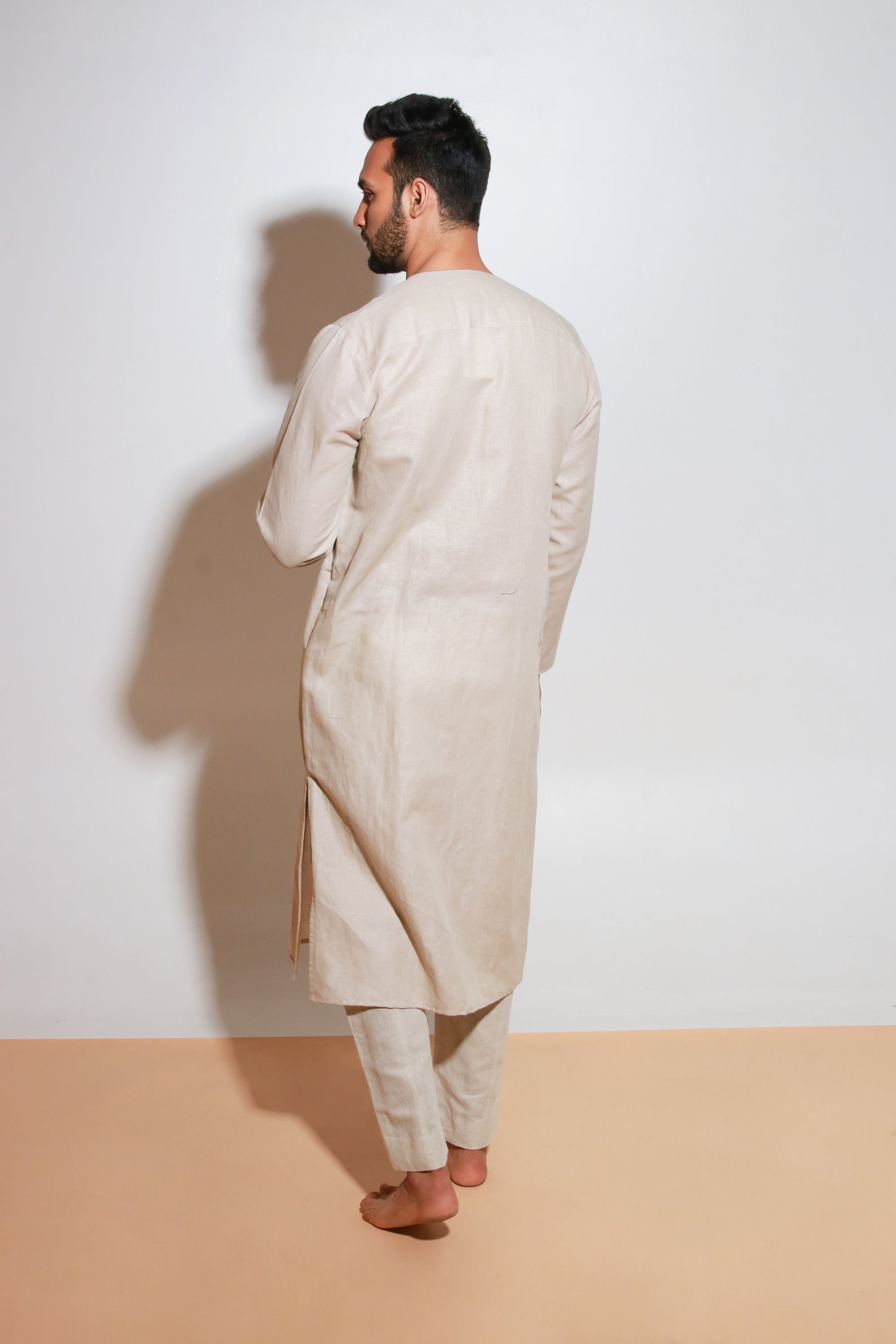 Ecru co-ord set with long zip