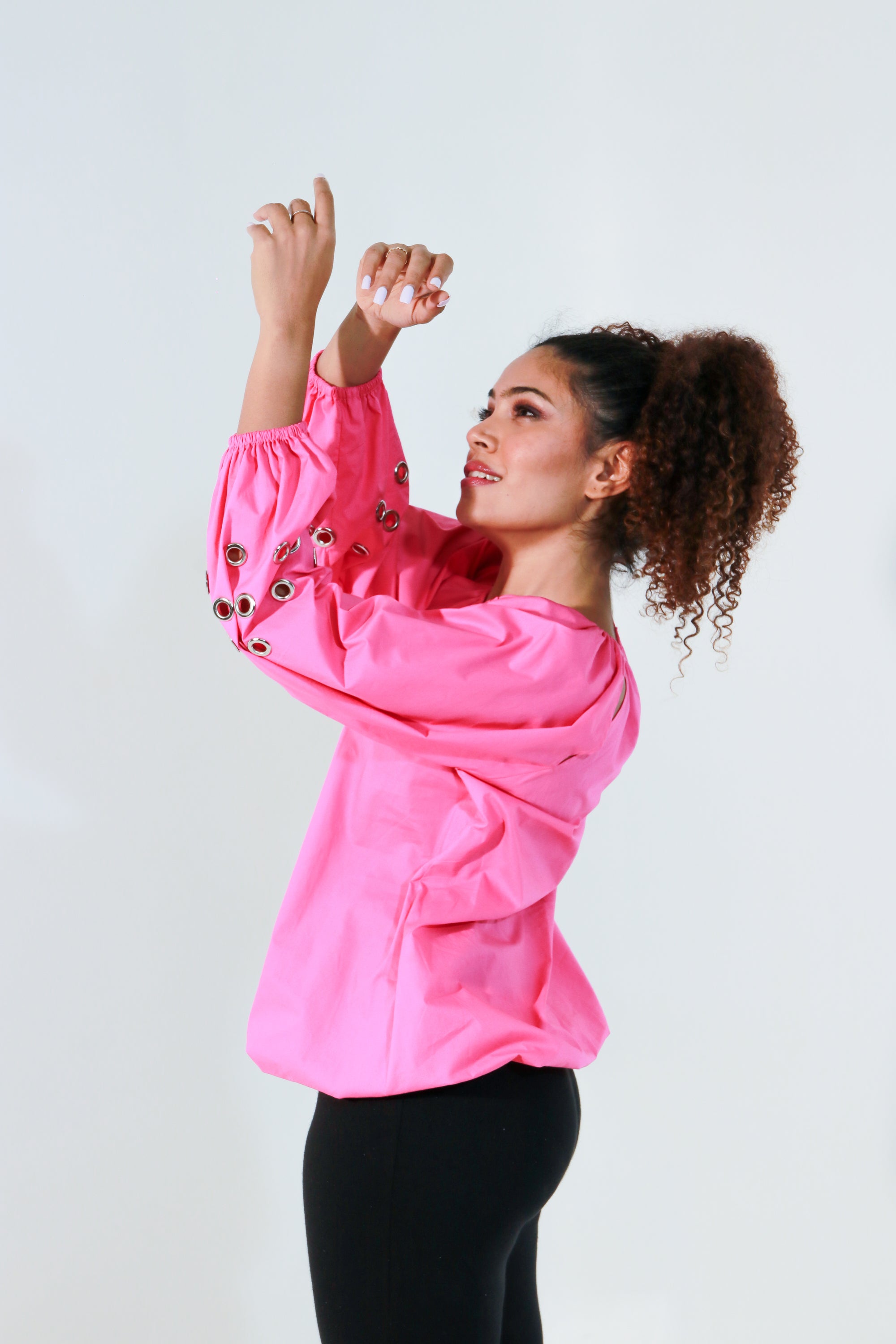 Pink elasticated top