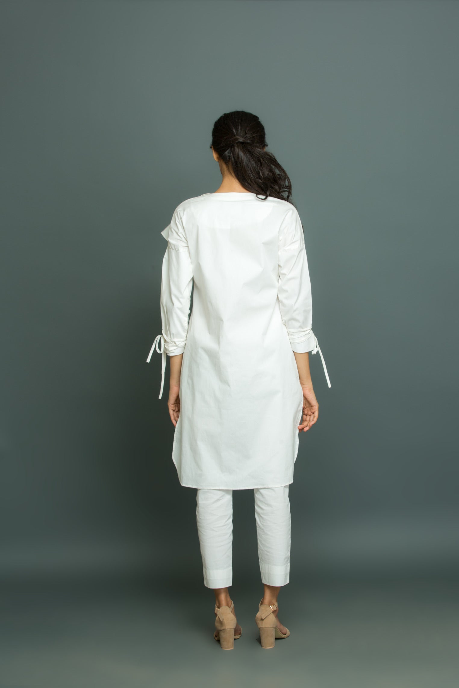 White frill co-ord set