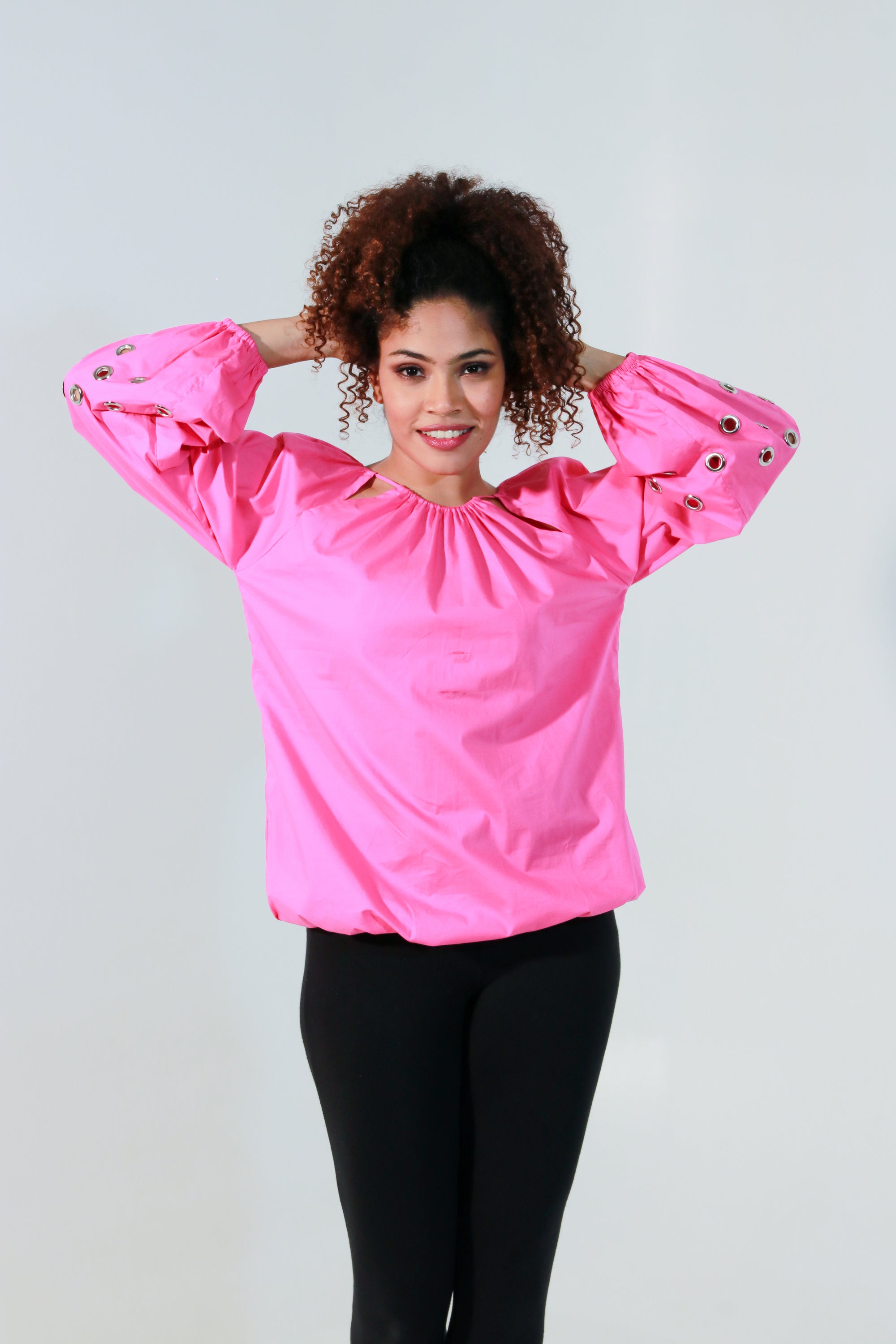Pink elasticated top