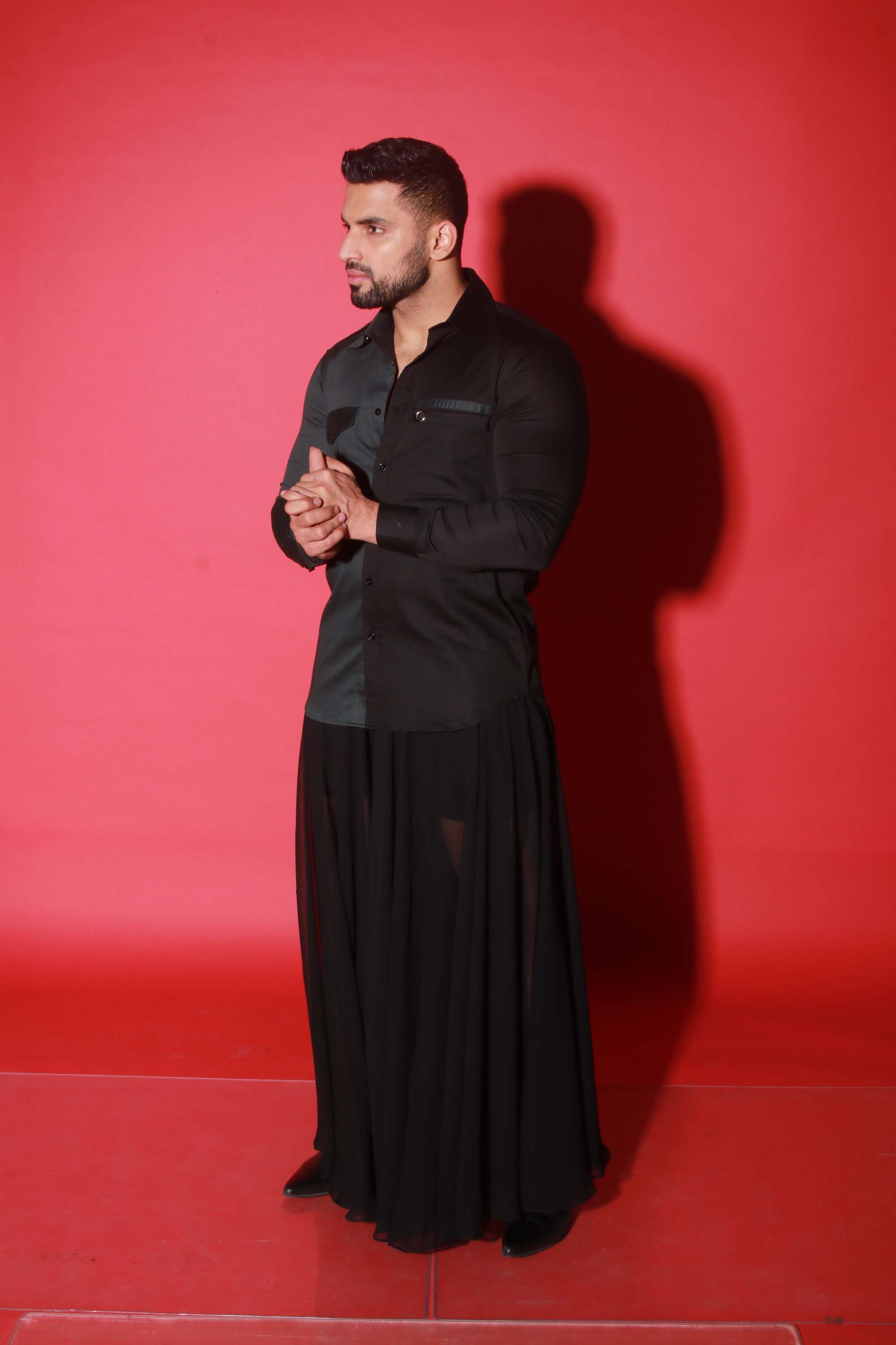 Green and black Shirt.