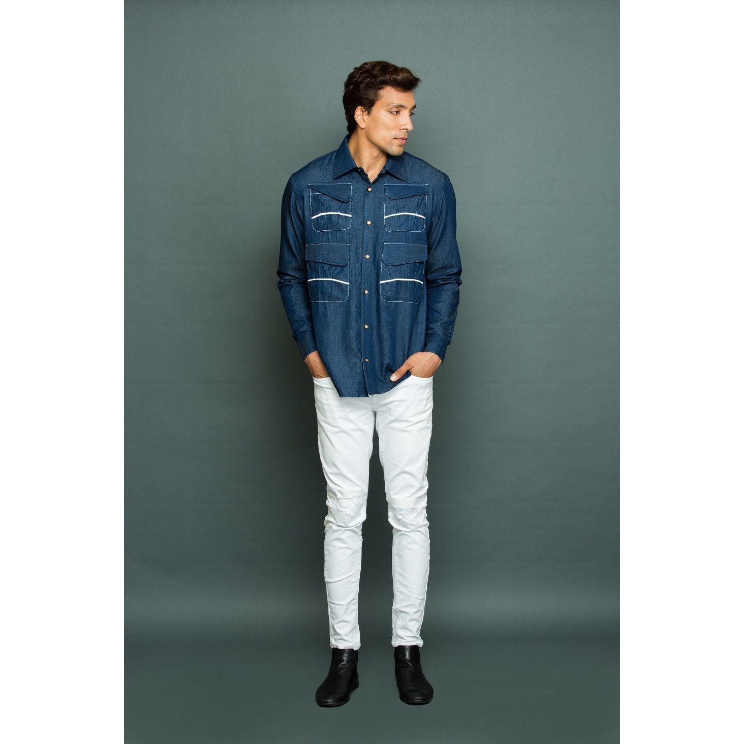 Four pockets Denim Shirt