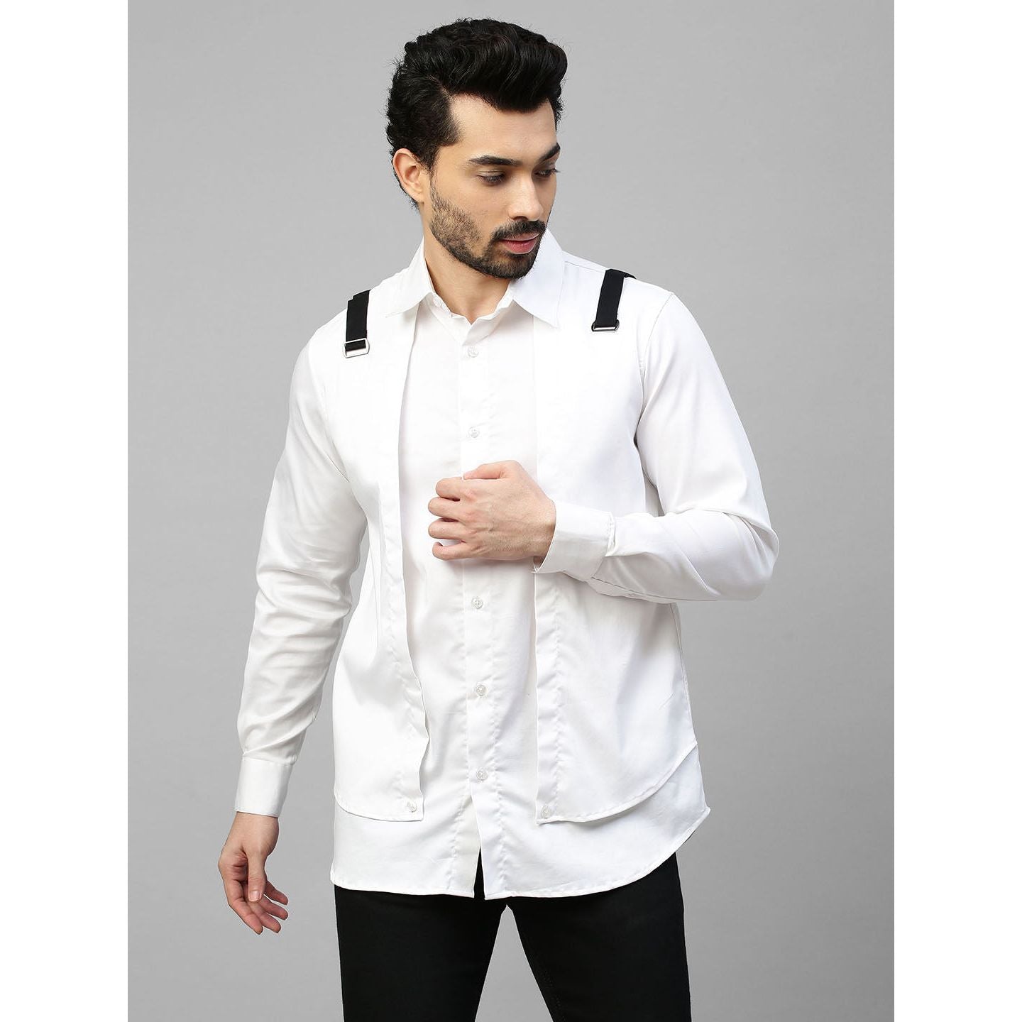 White double layered shirt