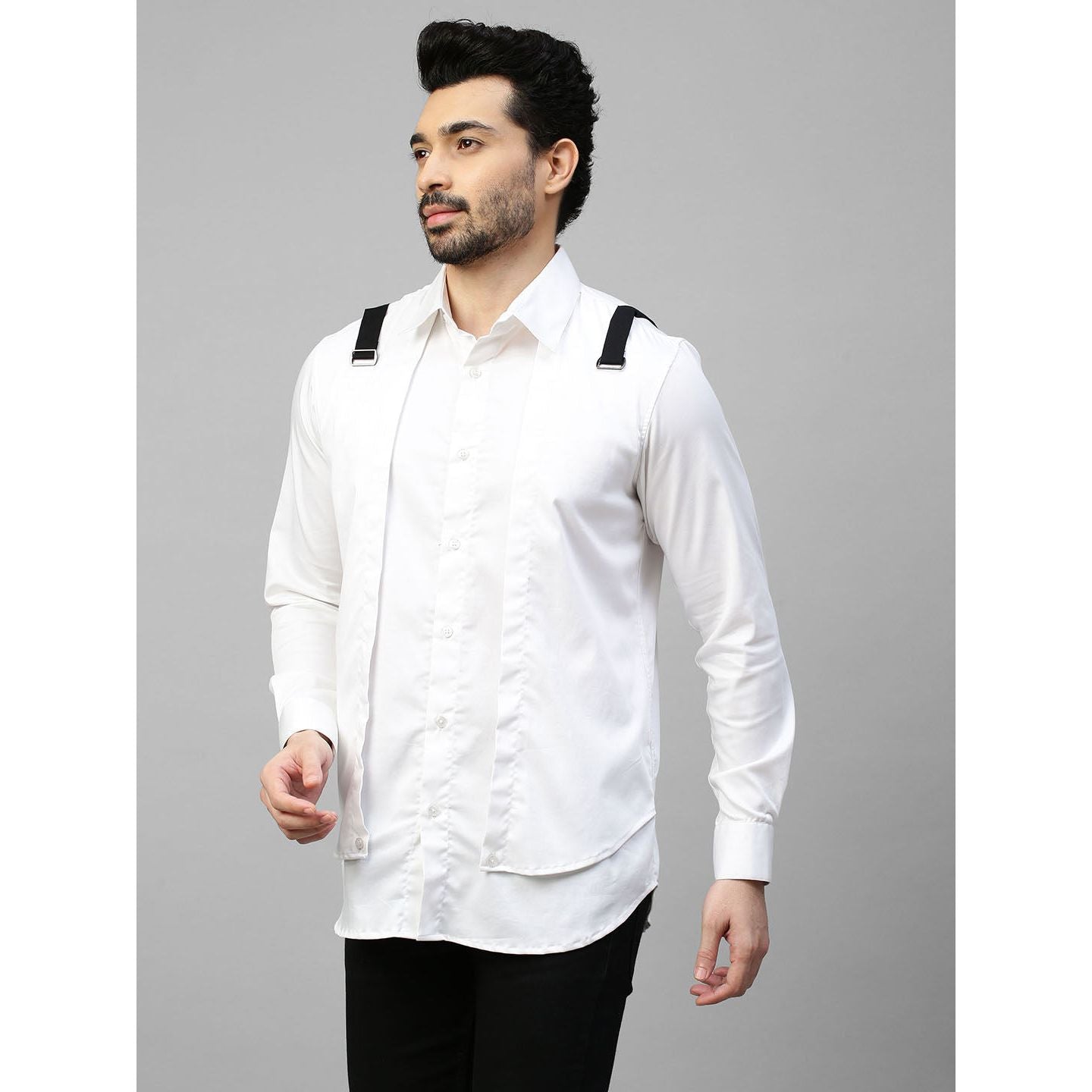 White double layered shirt