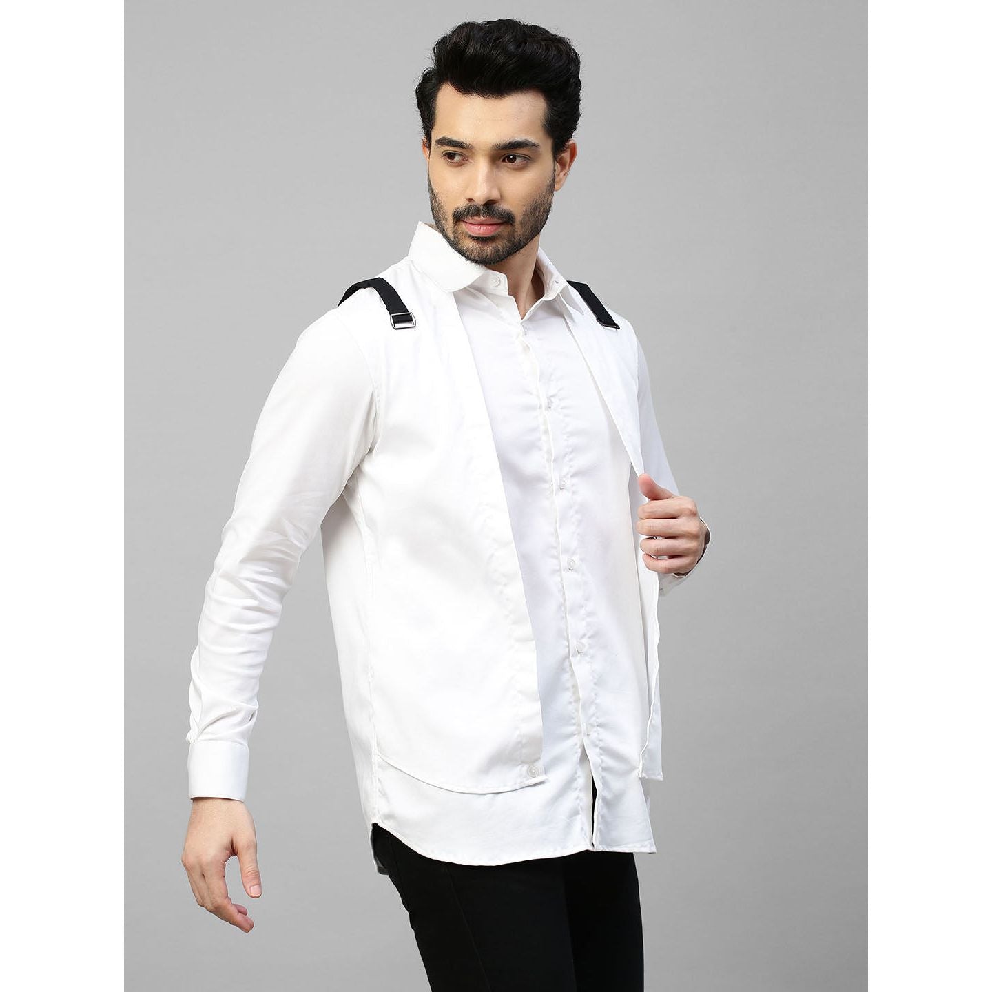 White double layered shirt