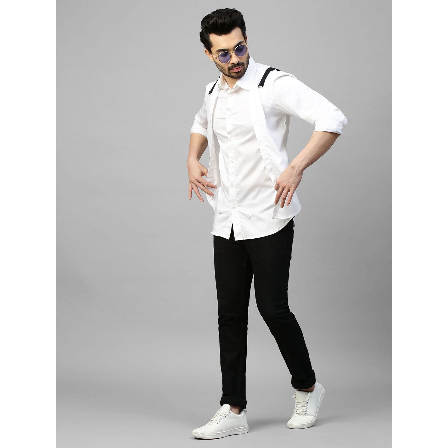 White double layered shirt