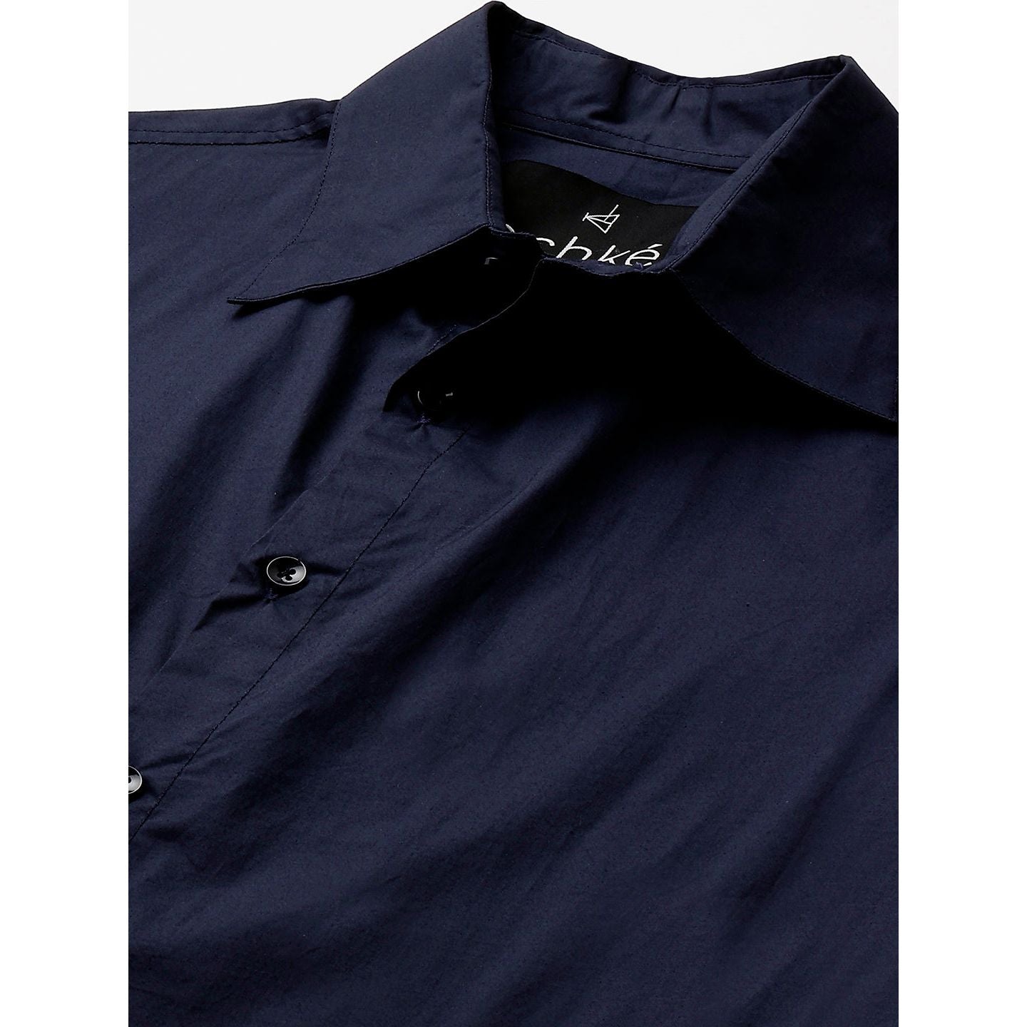 Dark blue shirt double placket