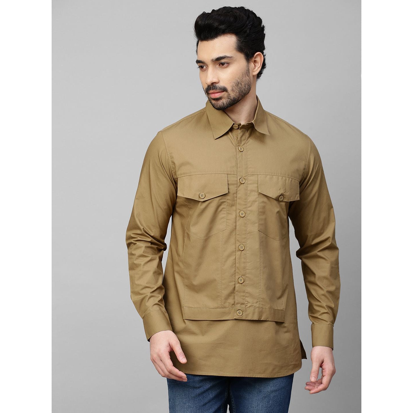 Double flap shirt