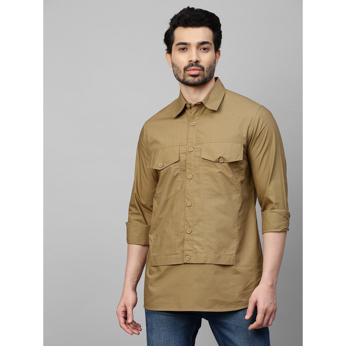 Double flap shirt