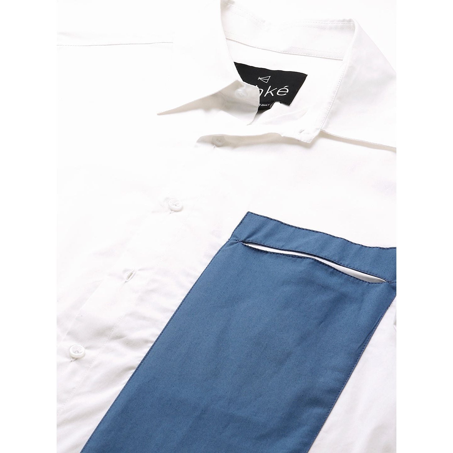 Shirt with slit pocket feature