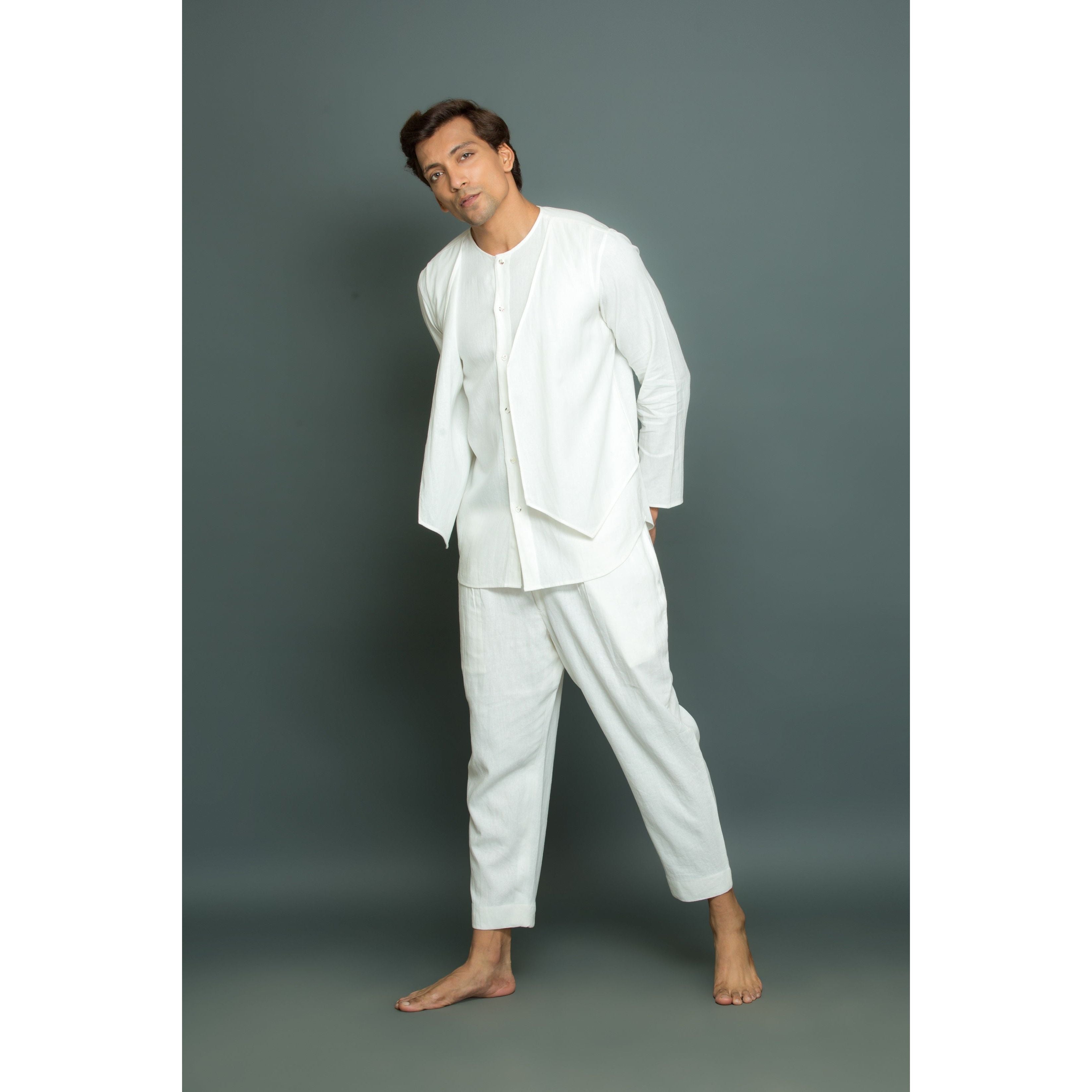 Kurta with front Bandi and Tieup