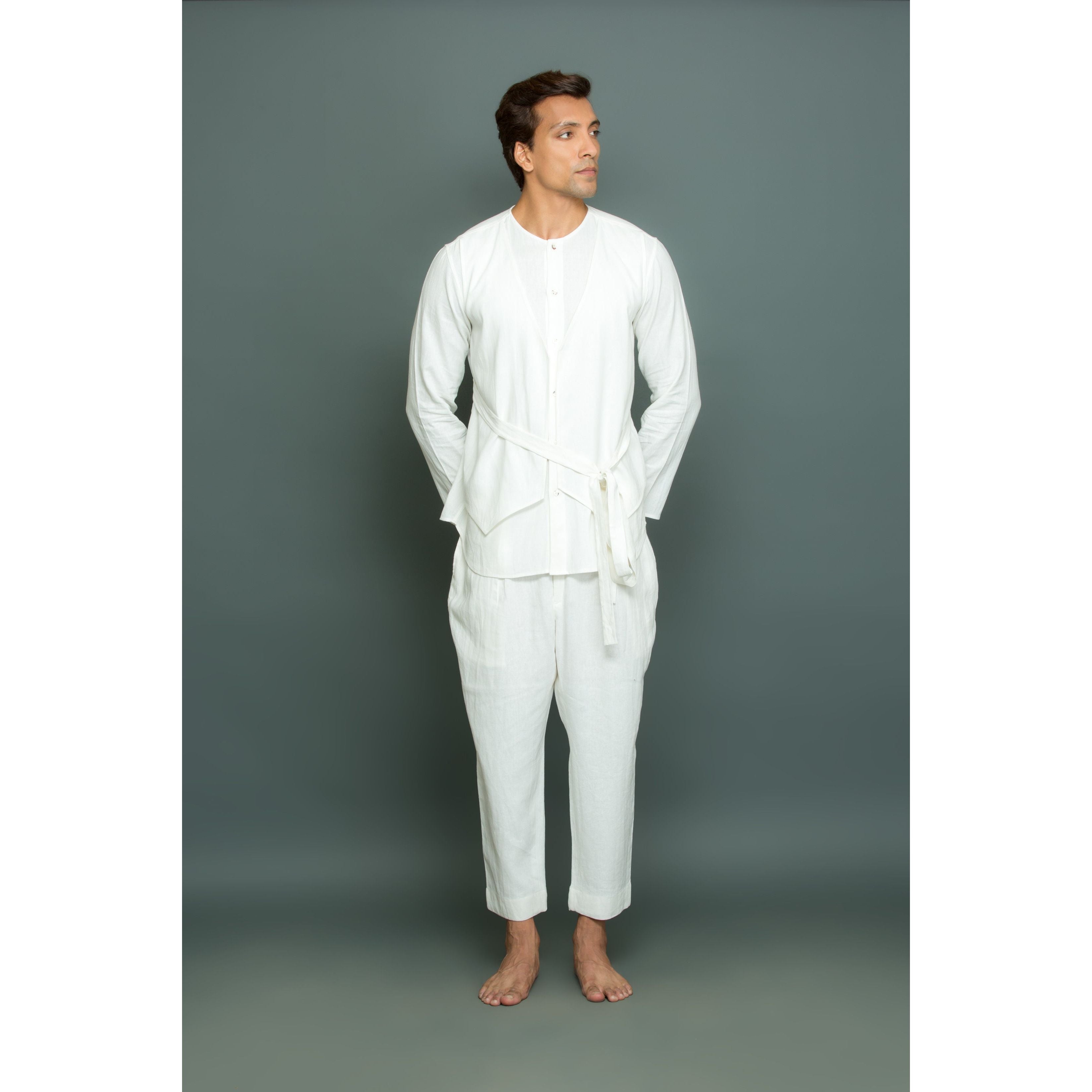 Kurta with front Bandi and Tieup