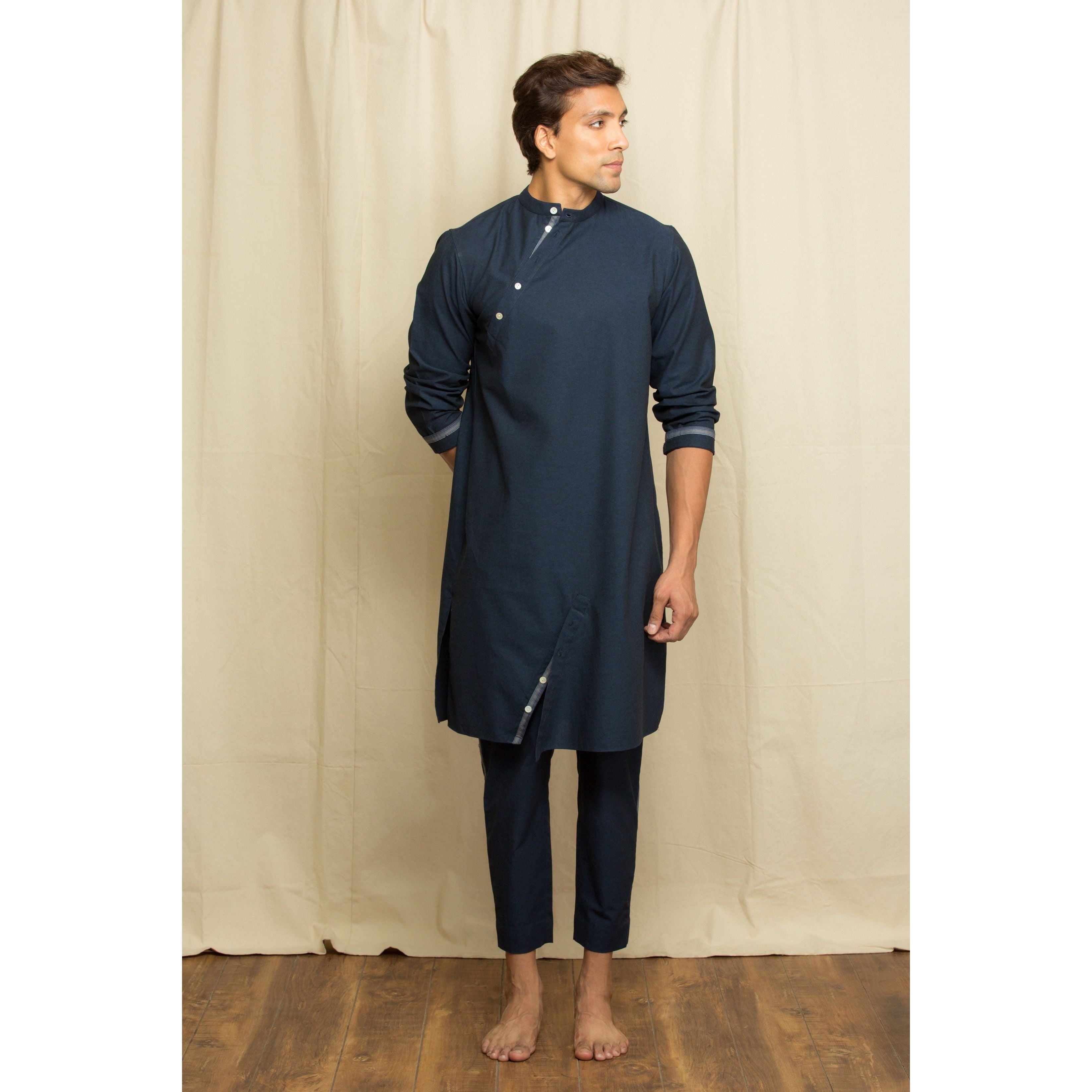 Co-ord set with slant button features