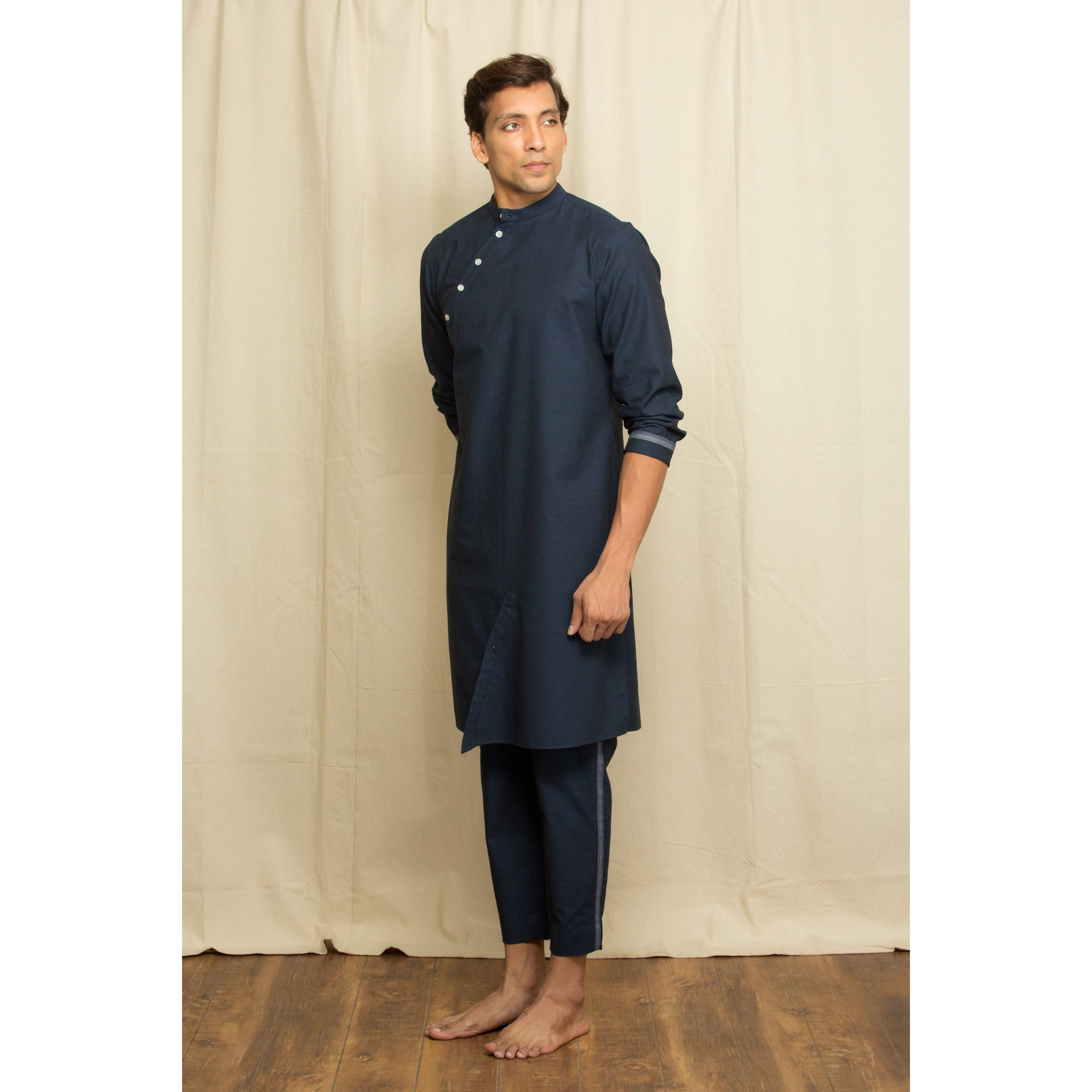 Co-ord set with slant button features