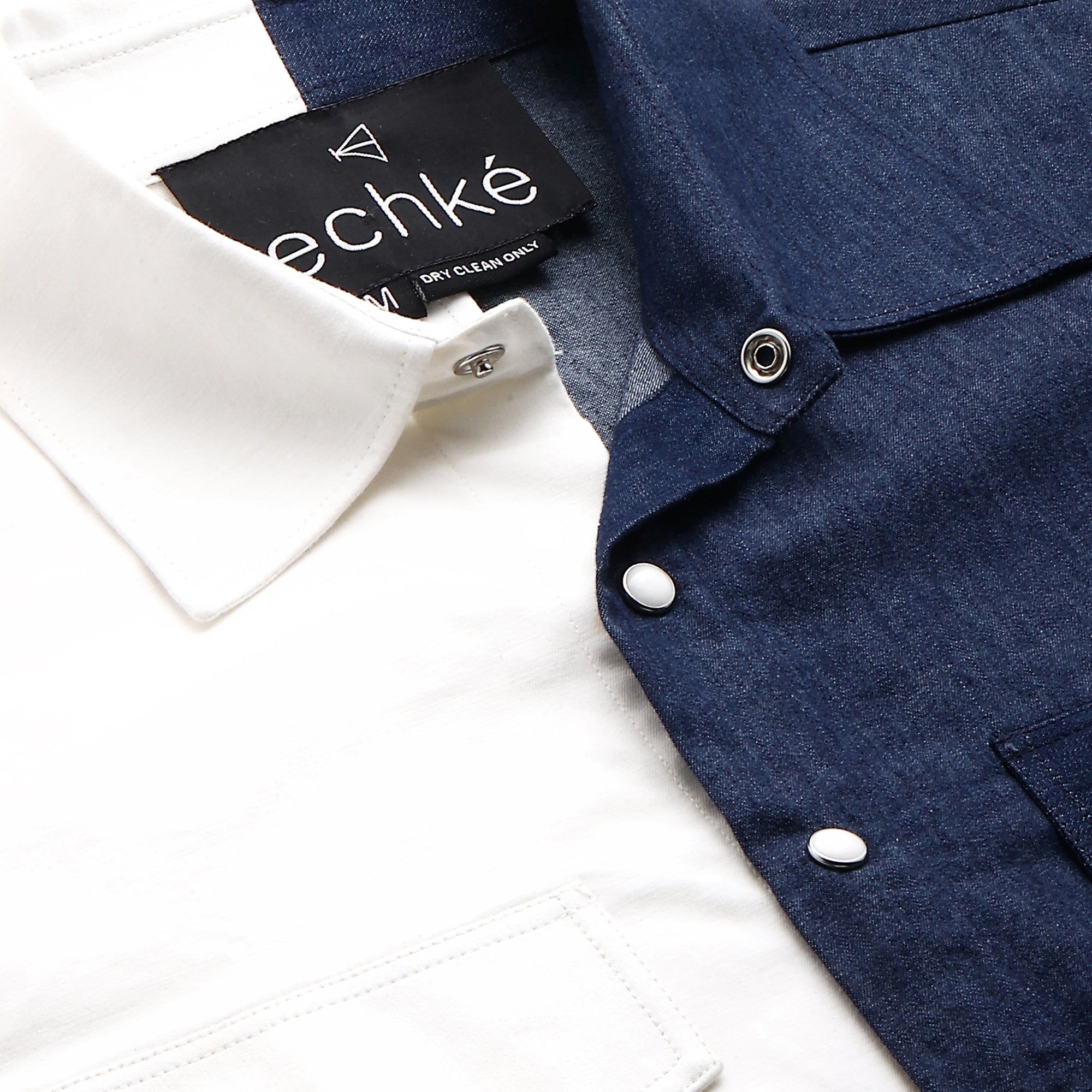 White and Denim shirt