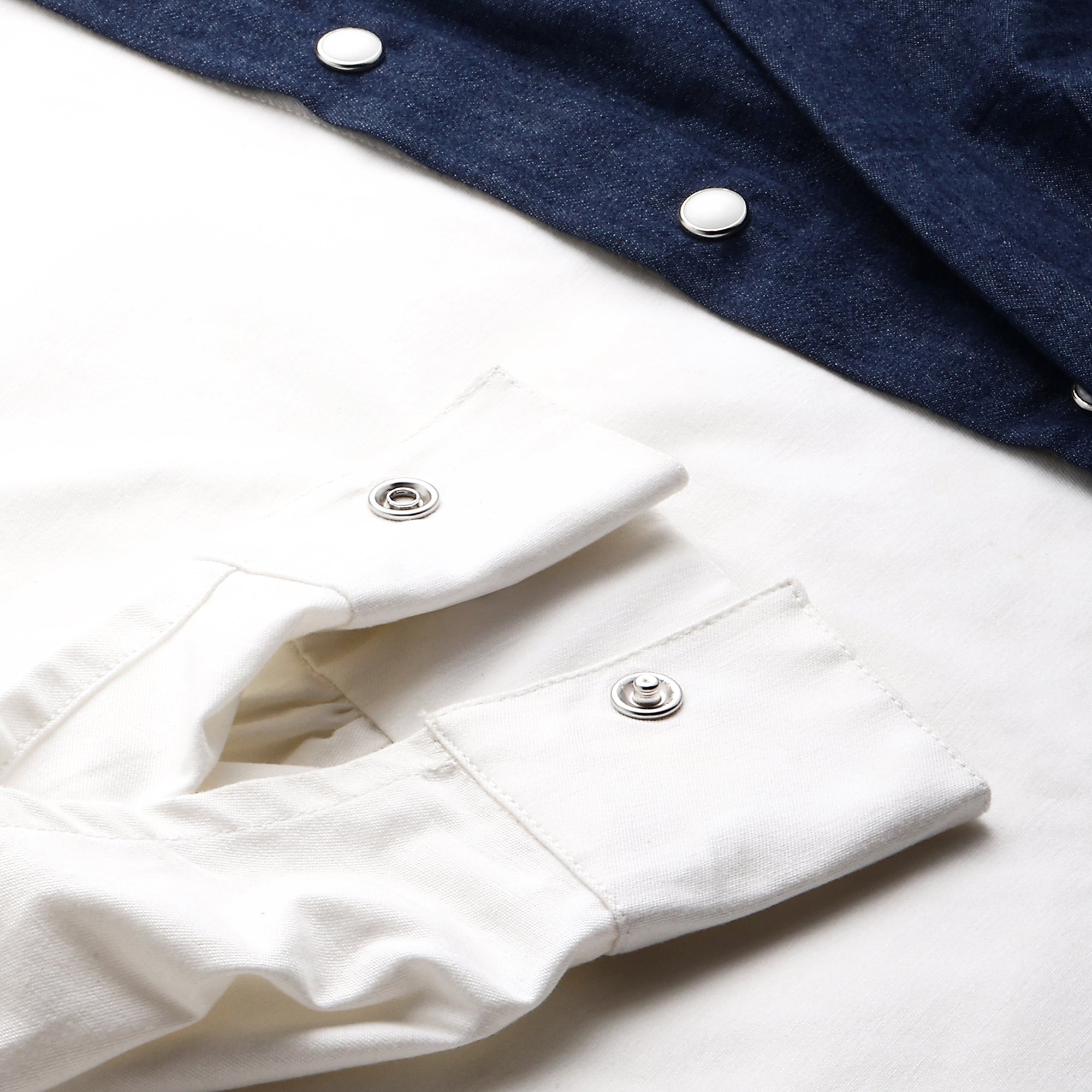 White and Denim shirt