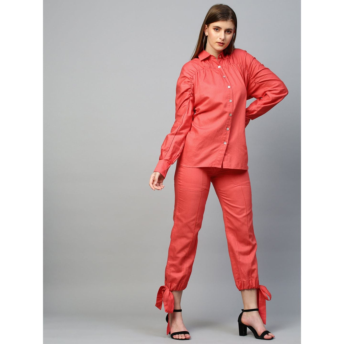 Dark Salmon pink co-ord set