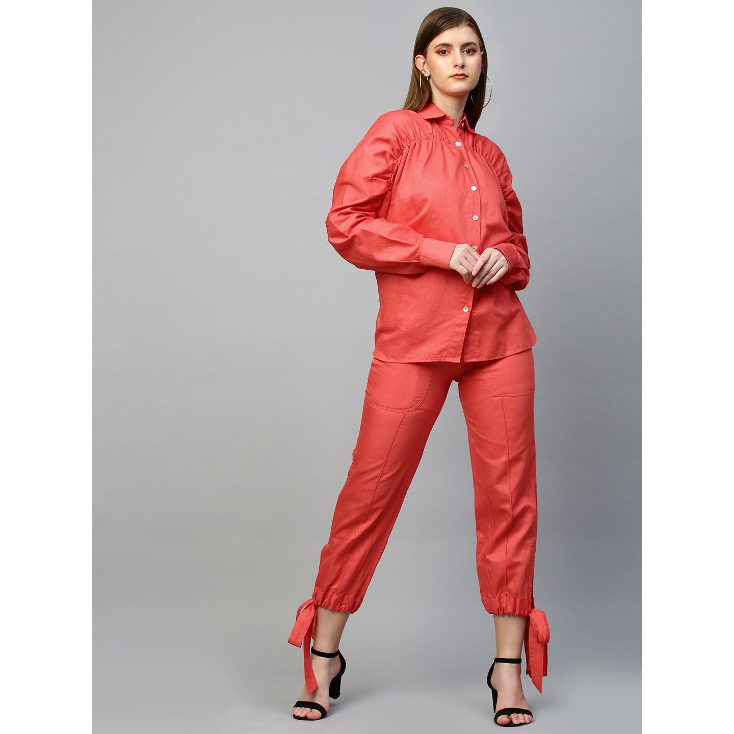 Dark Salmon pink co-ord set