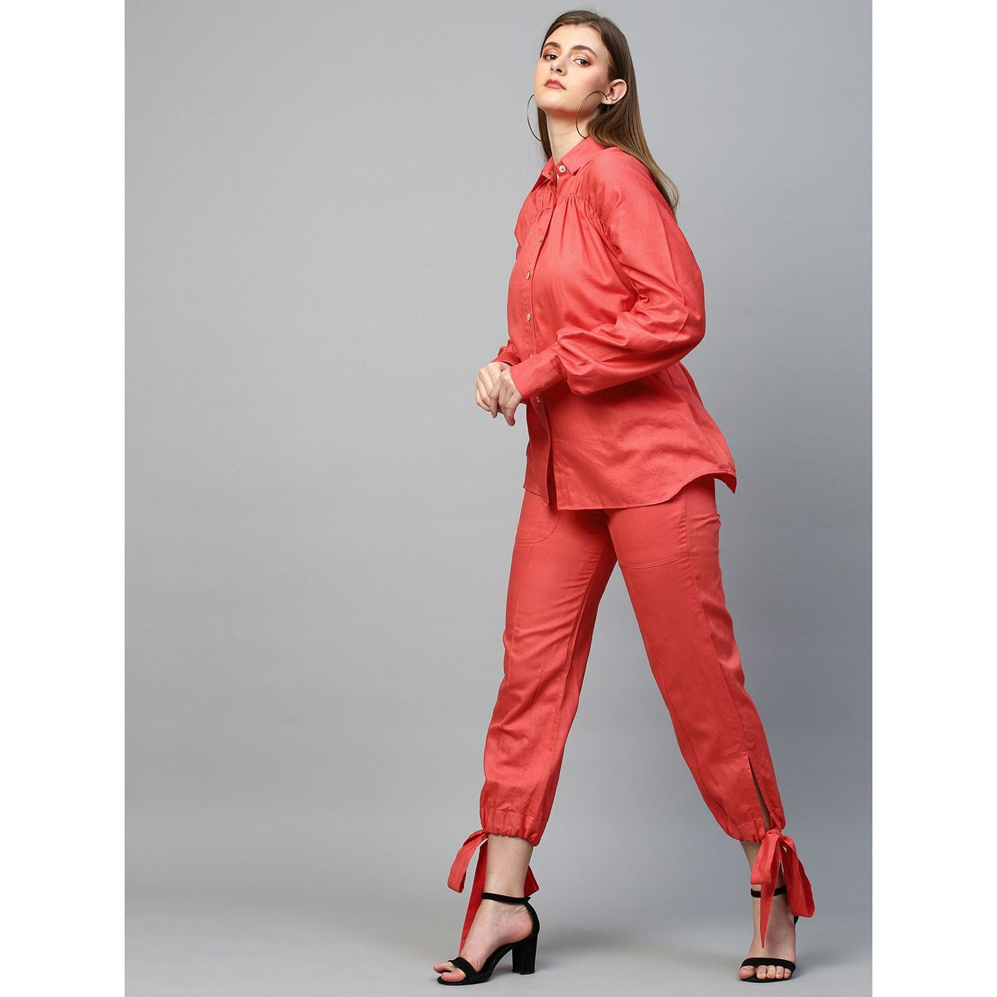 Dark Salmon pink co-ord set