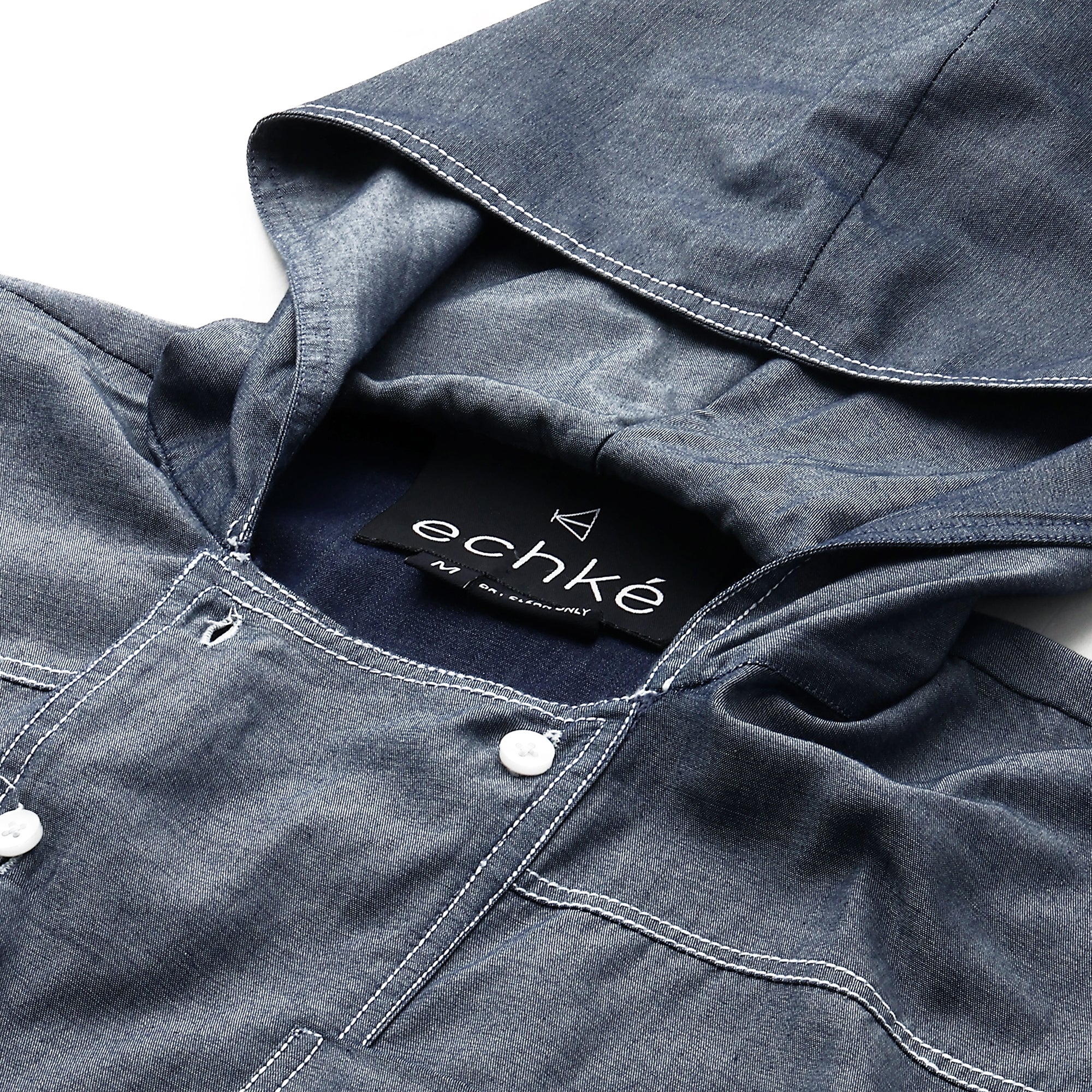 Denim hoodie dress