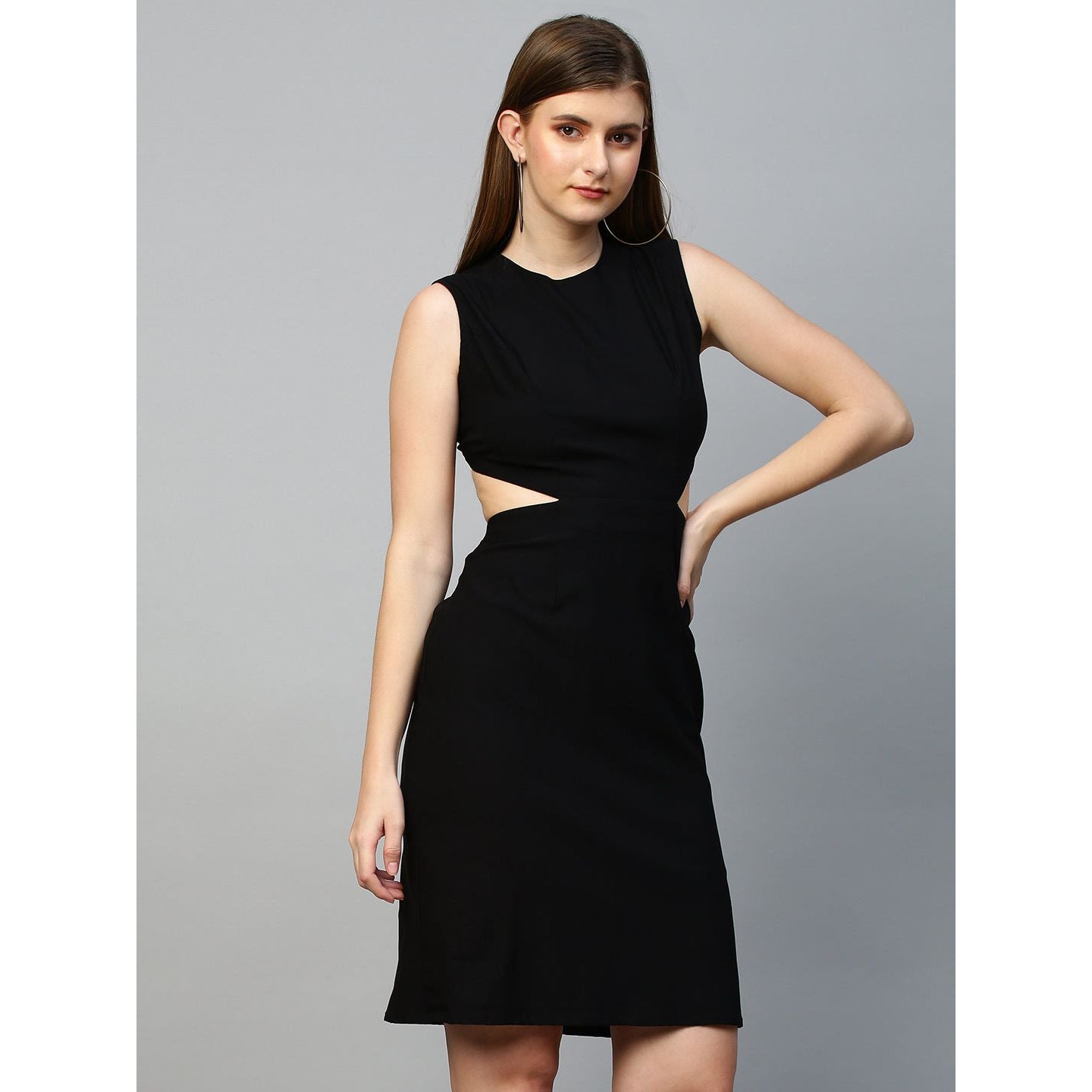 Mid-riff black dress