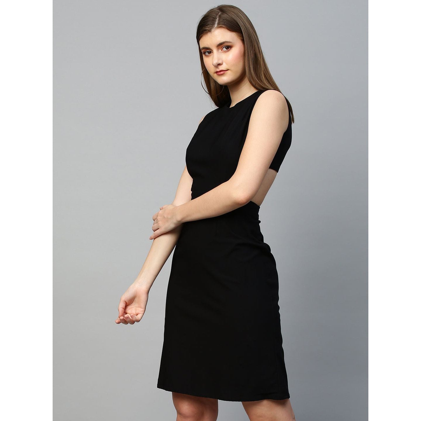 Mid-riff black dress