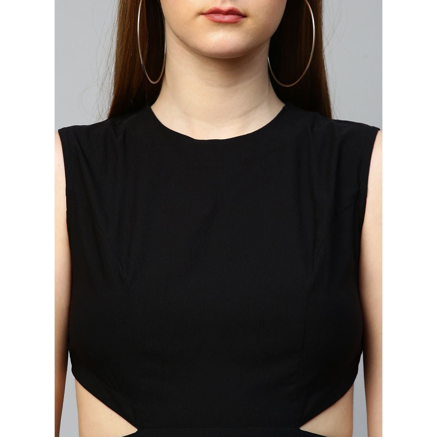 Mid-riff black dress