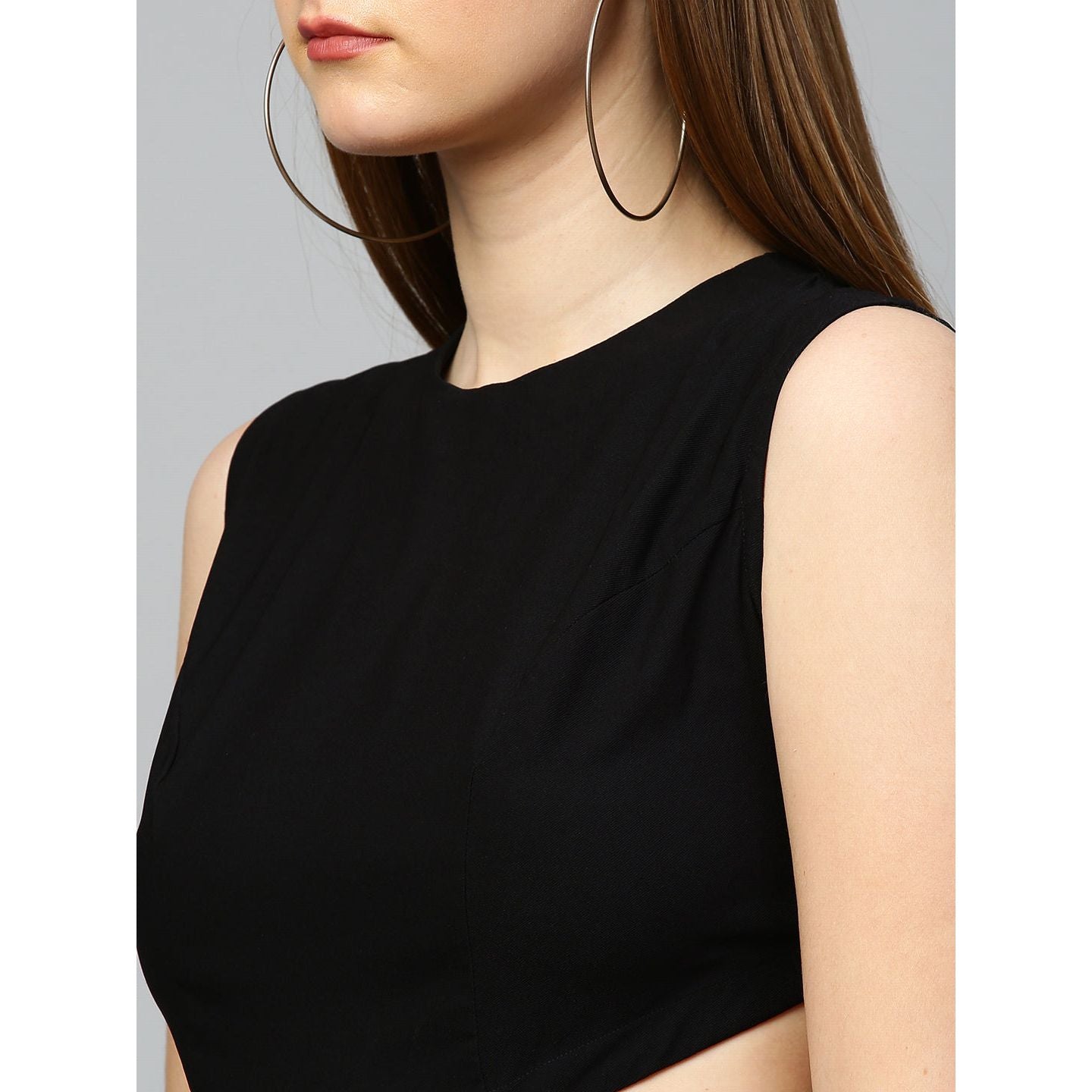 Mid-riff black dress