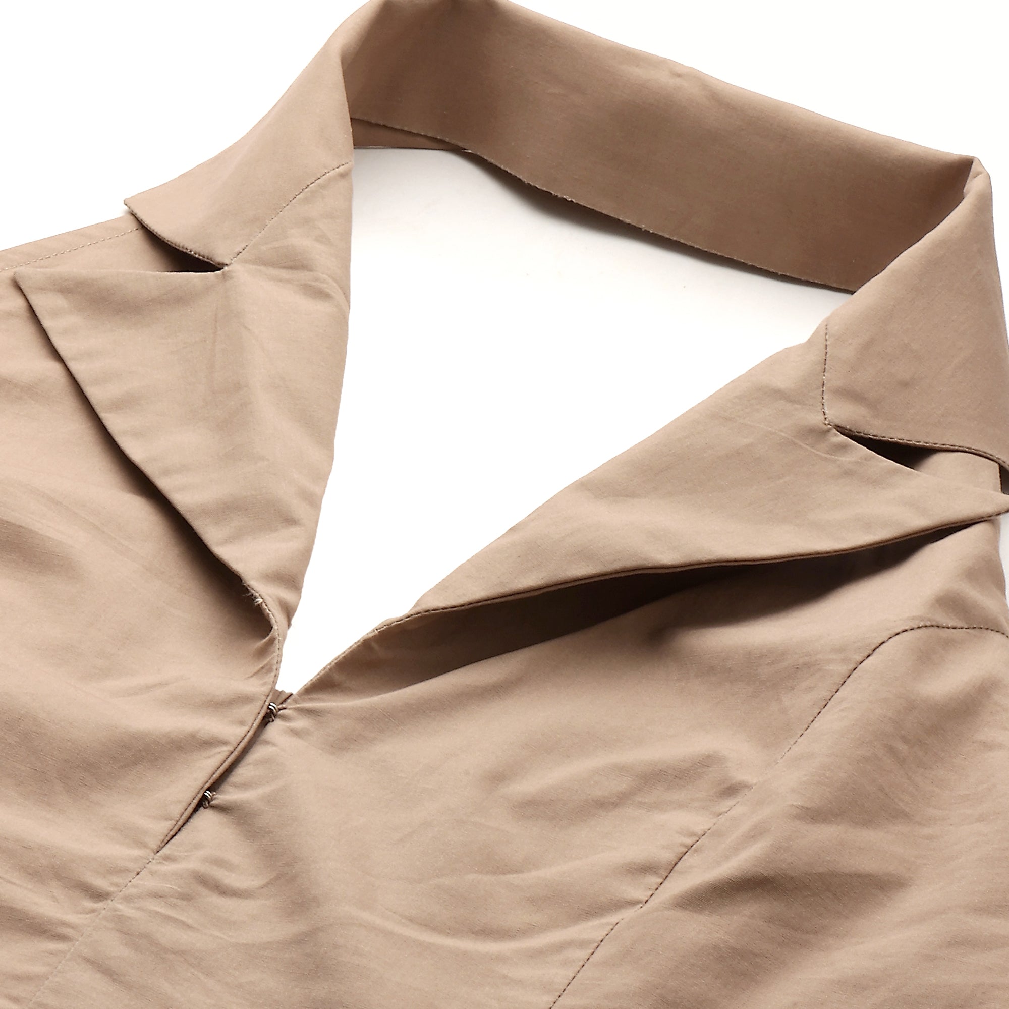 Khakhi halter neck dress