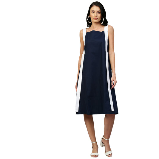 Blue A line dress