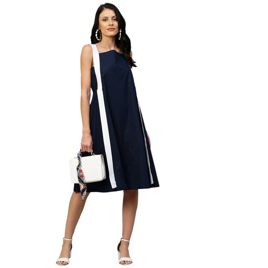 Blue A line dress